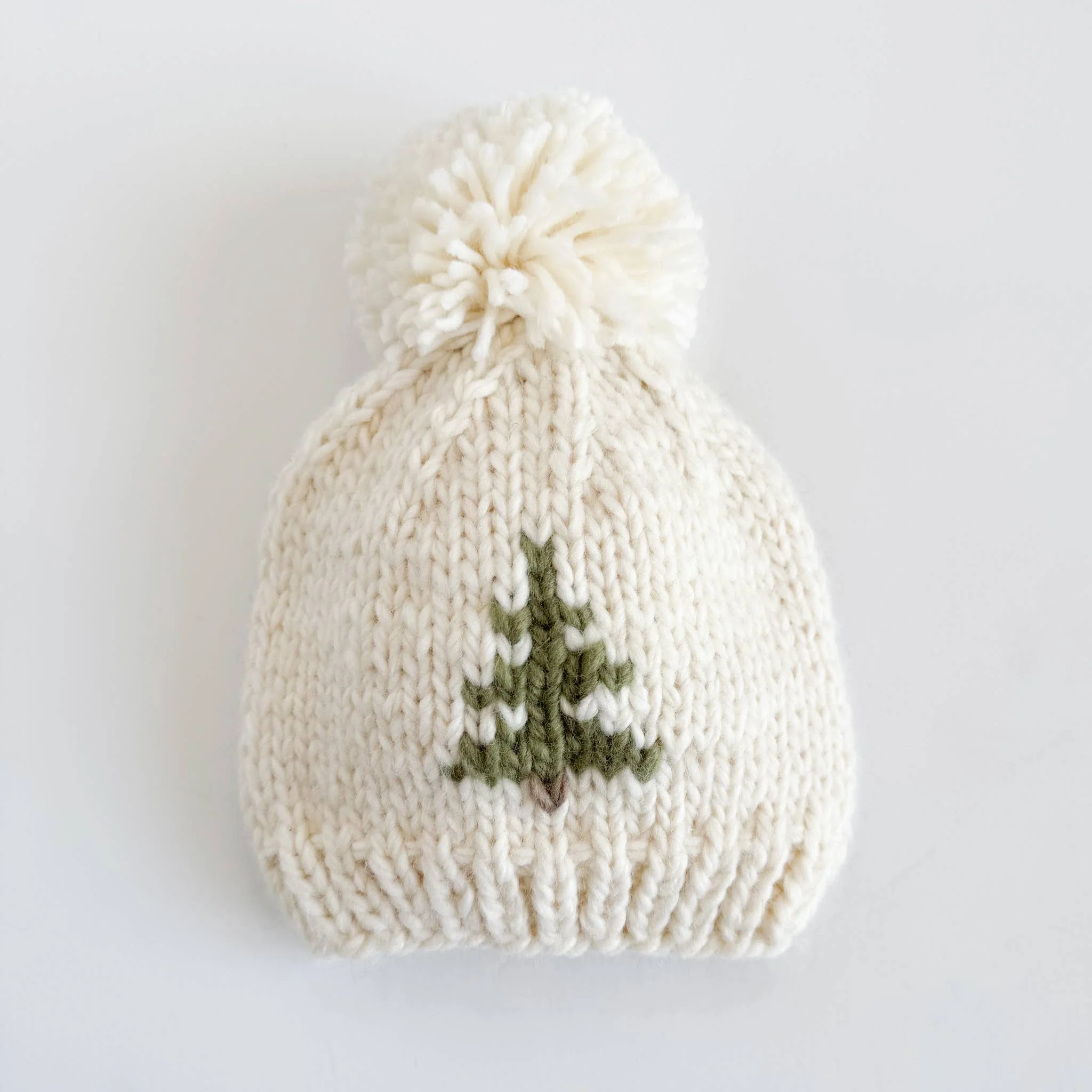 Tree Hat Cream Baby Kid Knit Beanie Fall Winter - Image 2