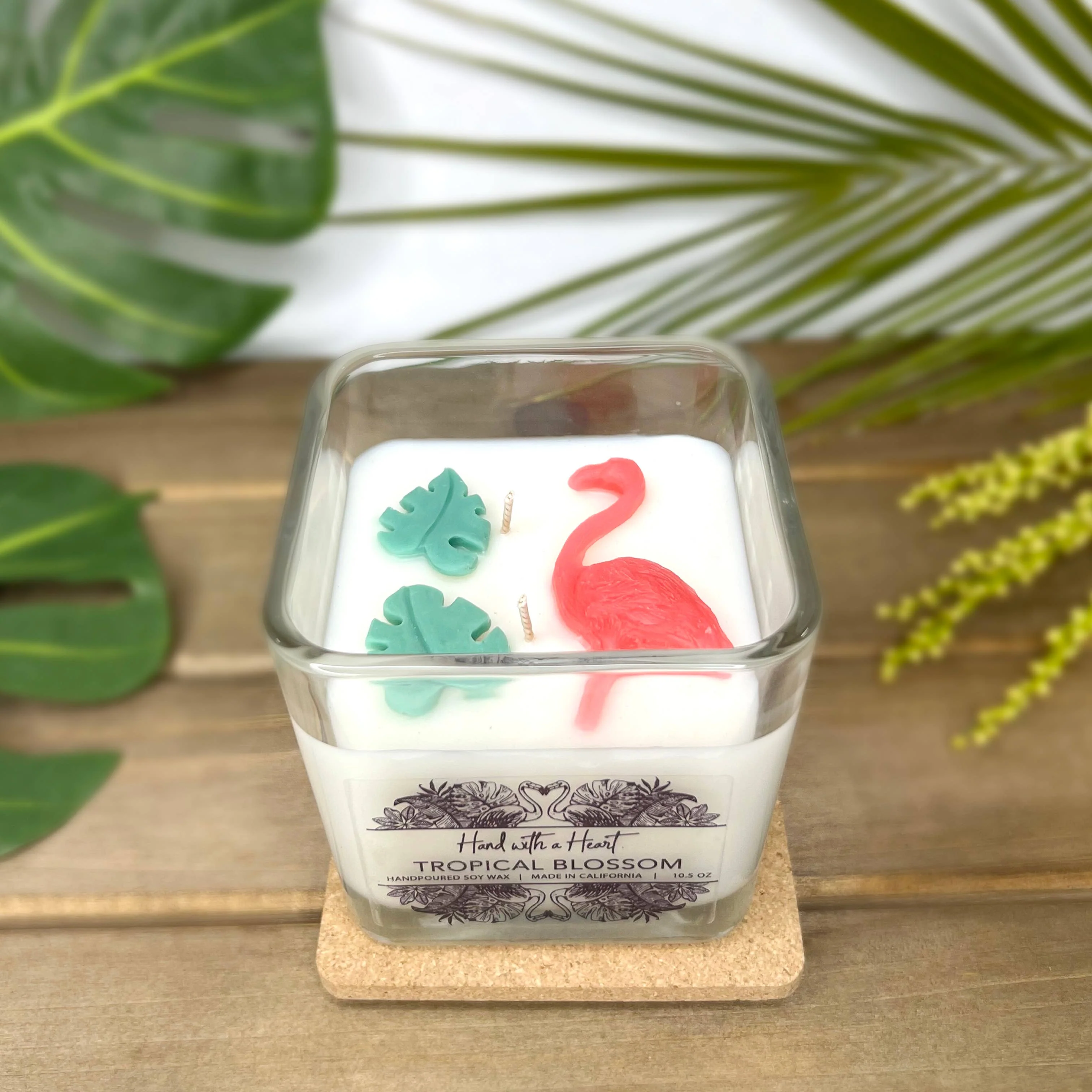 Tropical Blossom Soy Wax Candle - Image 3