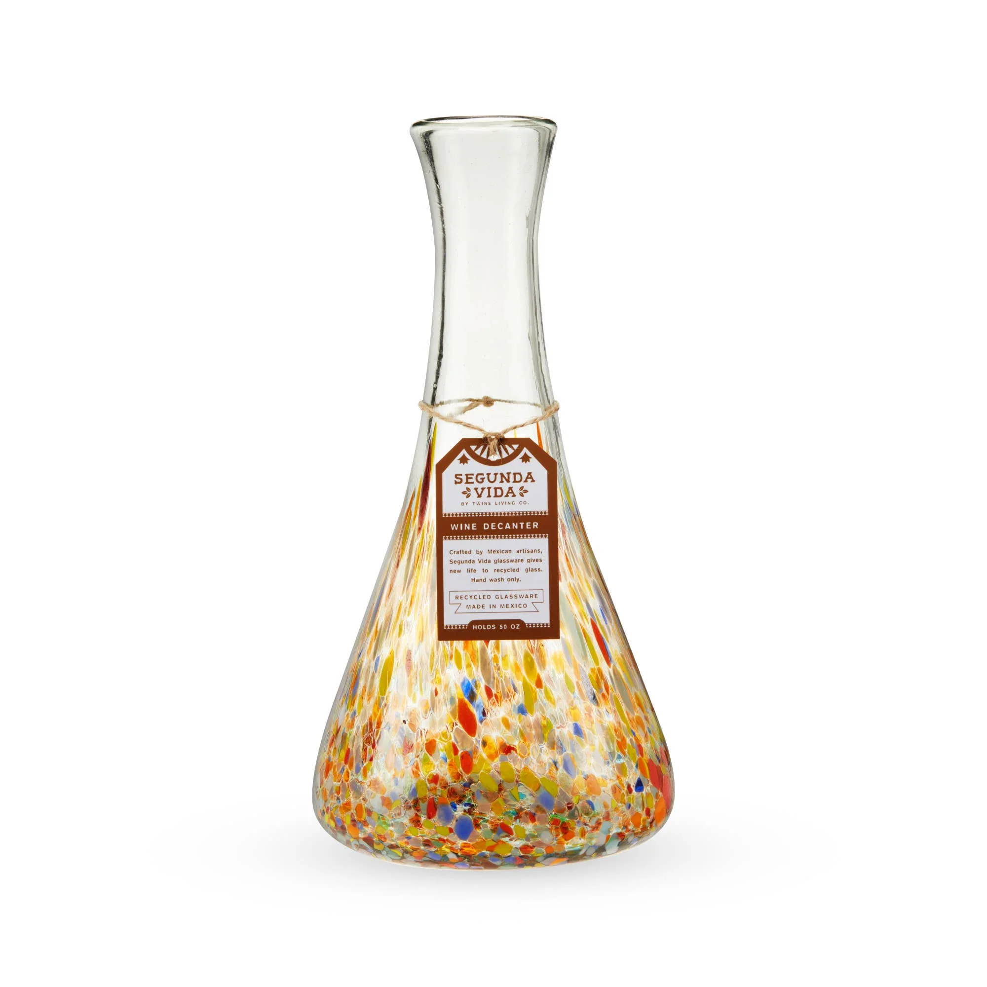Segunda Vida Artistico Recycled Glass Wine Decanter - Image 2