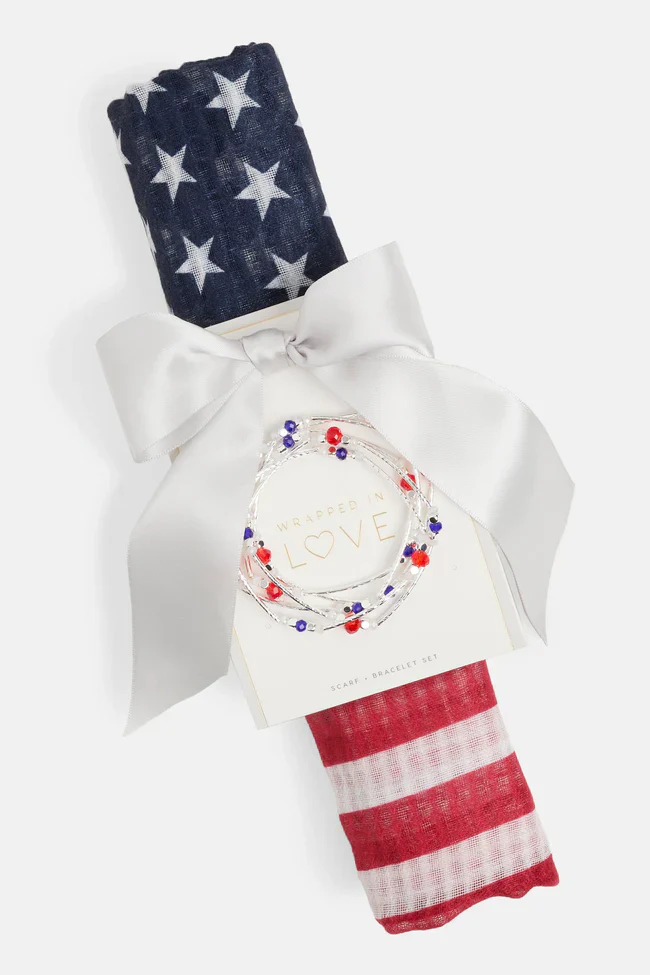 USA Flag and Bracelet SOLD AS SET - Image 2