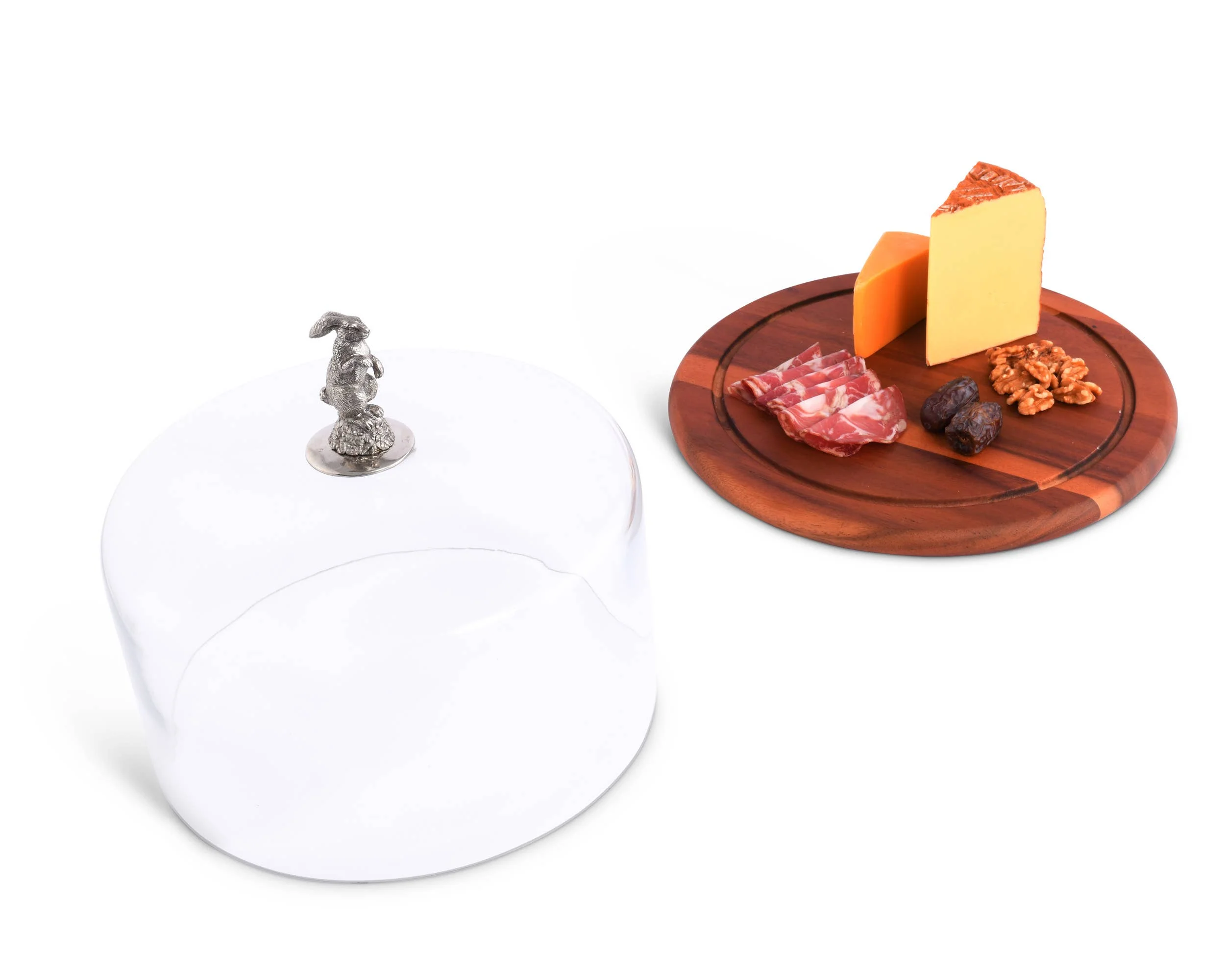 Bunny Glass Covered Cheese Wood Board - Image 4