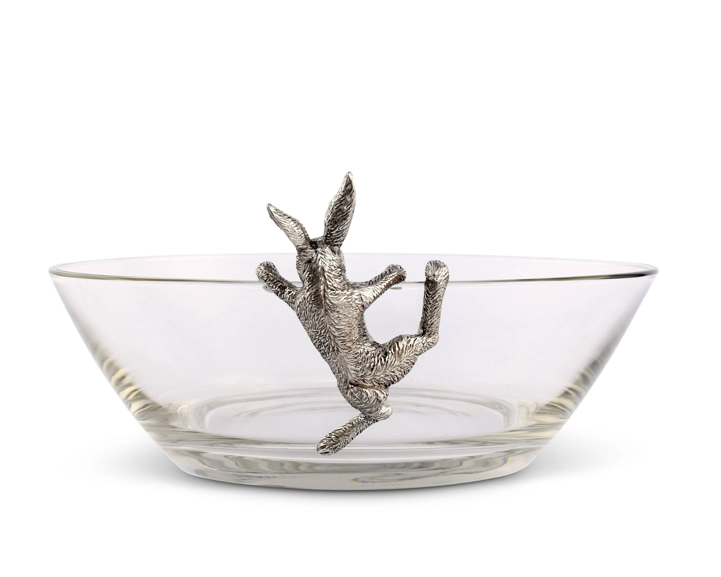 Climbing Bunny Glass Serving / Salad Bowl - Image 2
