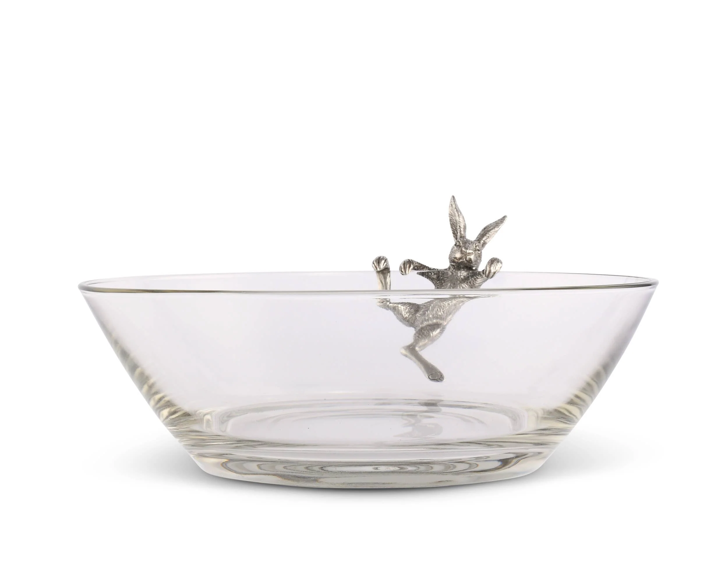 Climbing Bunny Glass Serving / Salad Bowl - Image 3
