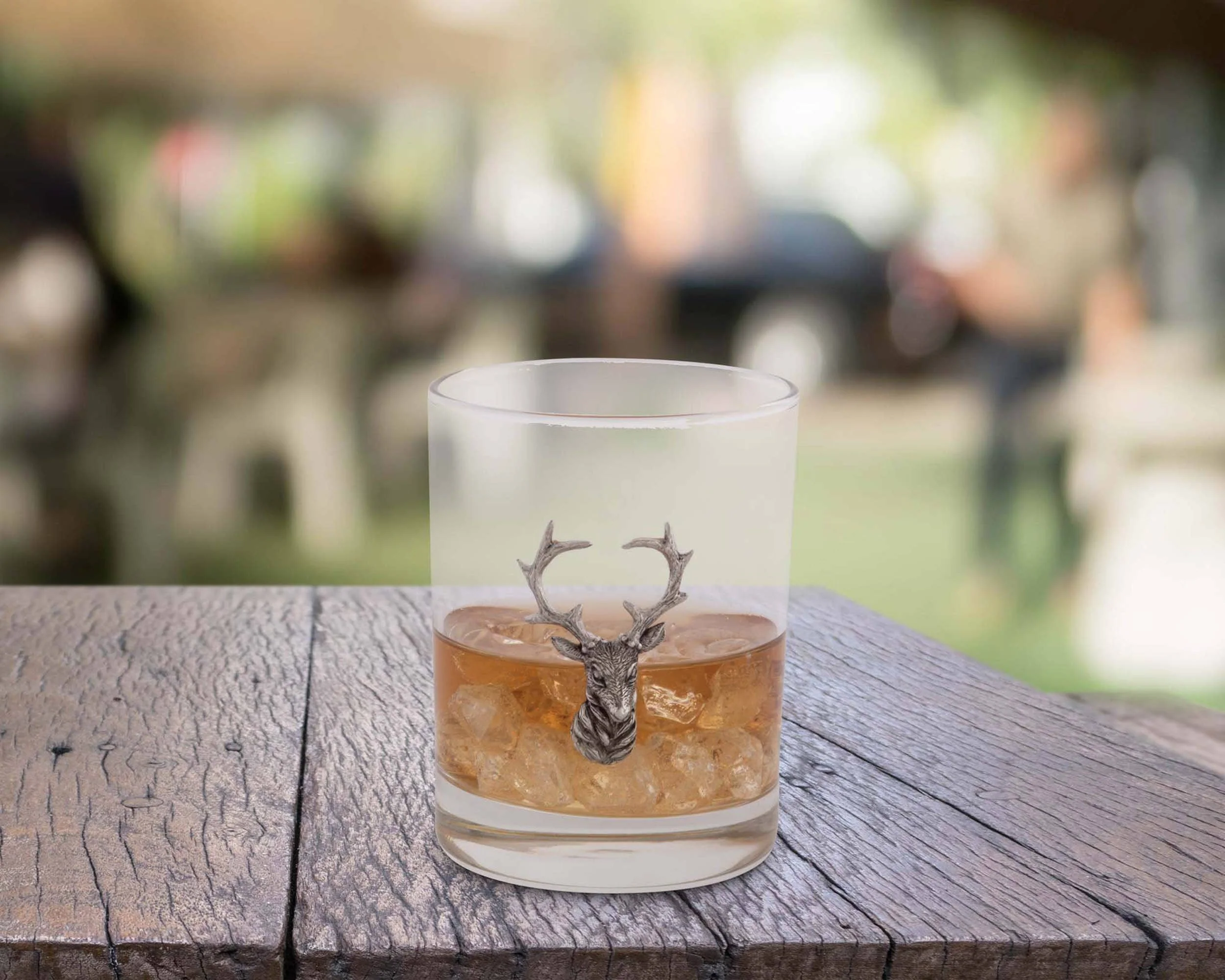 Elk Head Double Old Fashion Bar Glass - Image 4