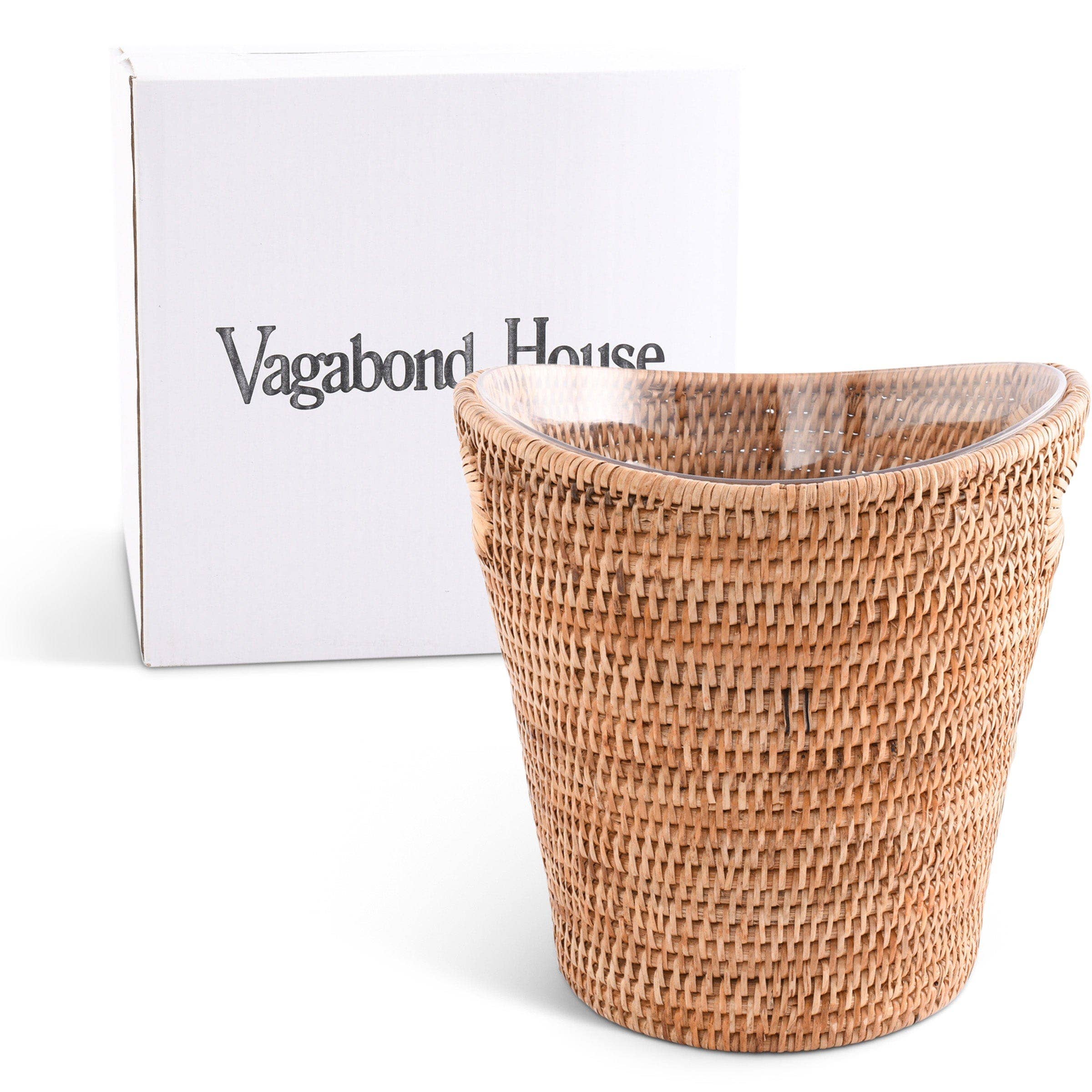 Hand Woven Rattan Wicker Champagne Bucket / Ice Bucket - Image 3