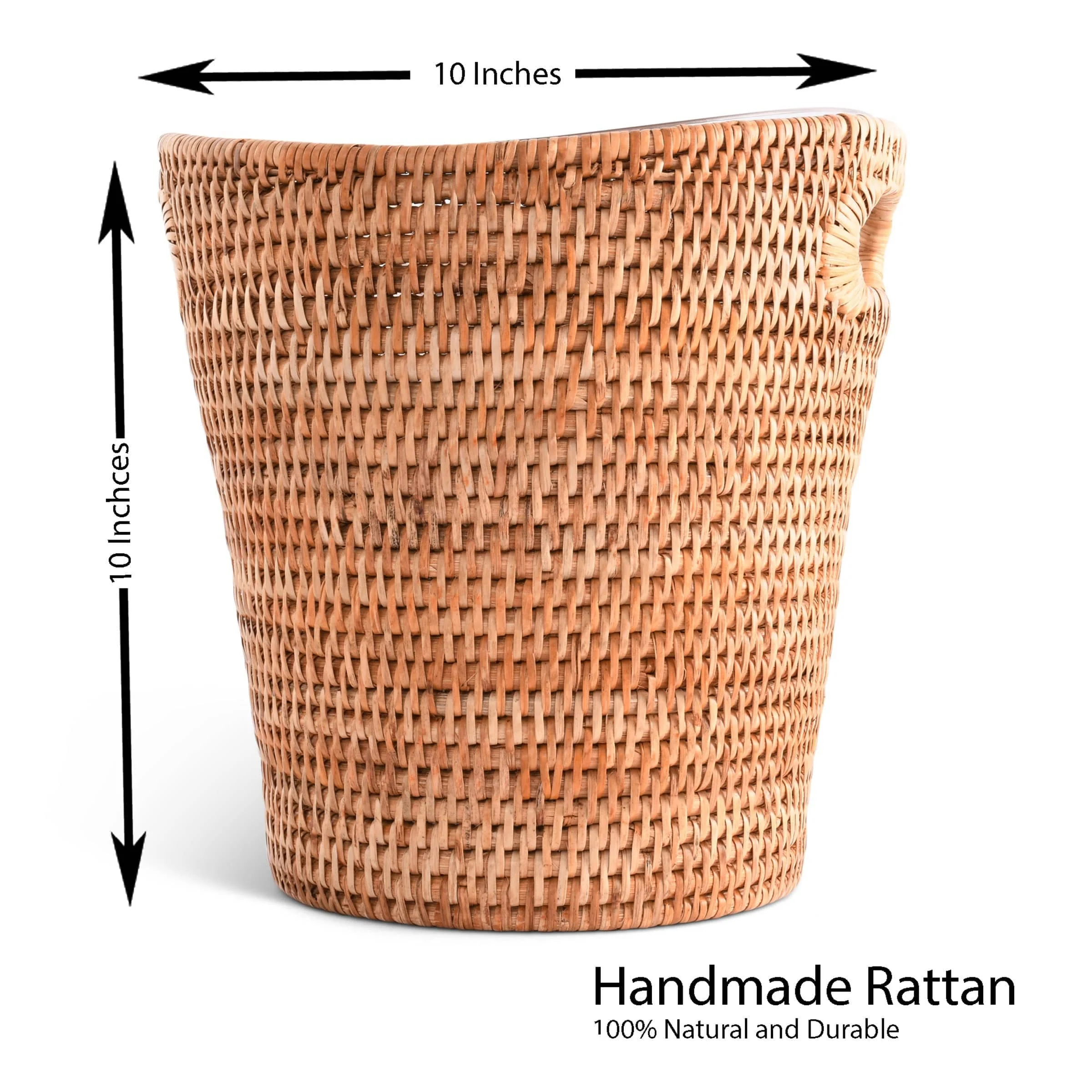 Hand Woven Rattan Wicker Champagne Bucket / Ice Bucket - Image 6