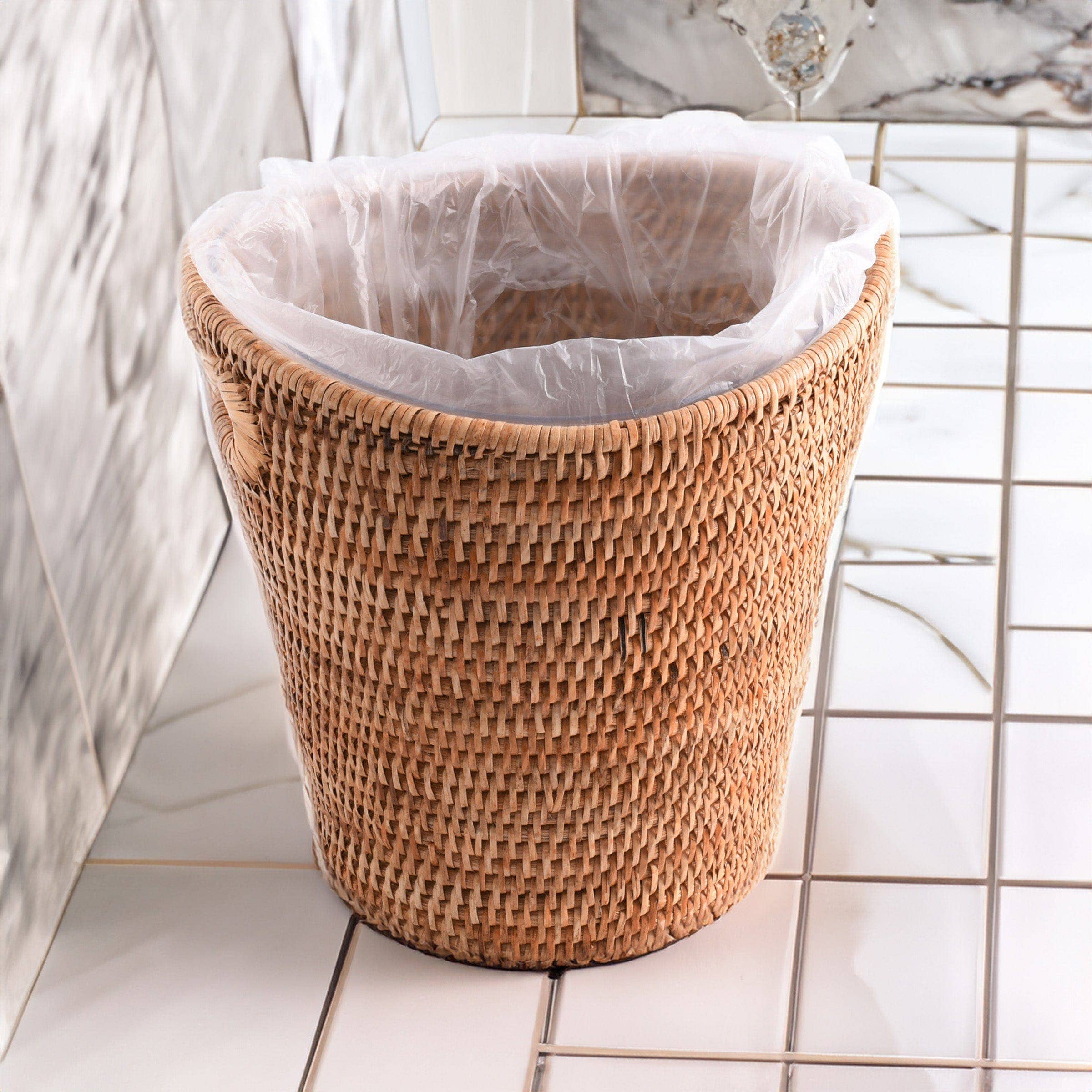 Hand Woven Rattan Wicker Champagne Bucket / Ice Bucket - Image 7