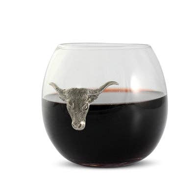 Longhorn Stemless Wine Glass - Image 2