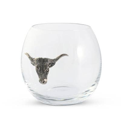 Longhorn Stemless Wine Glass - Image 4