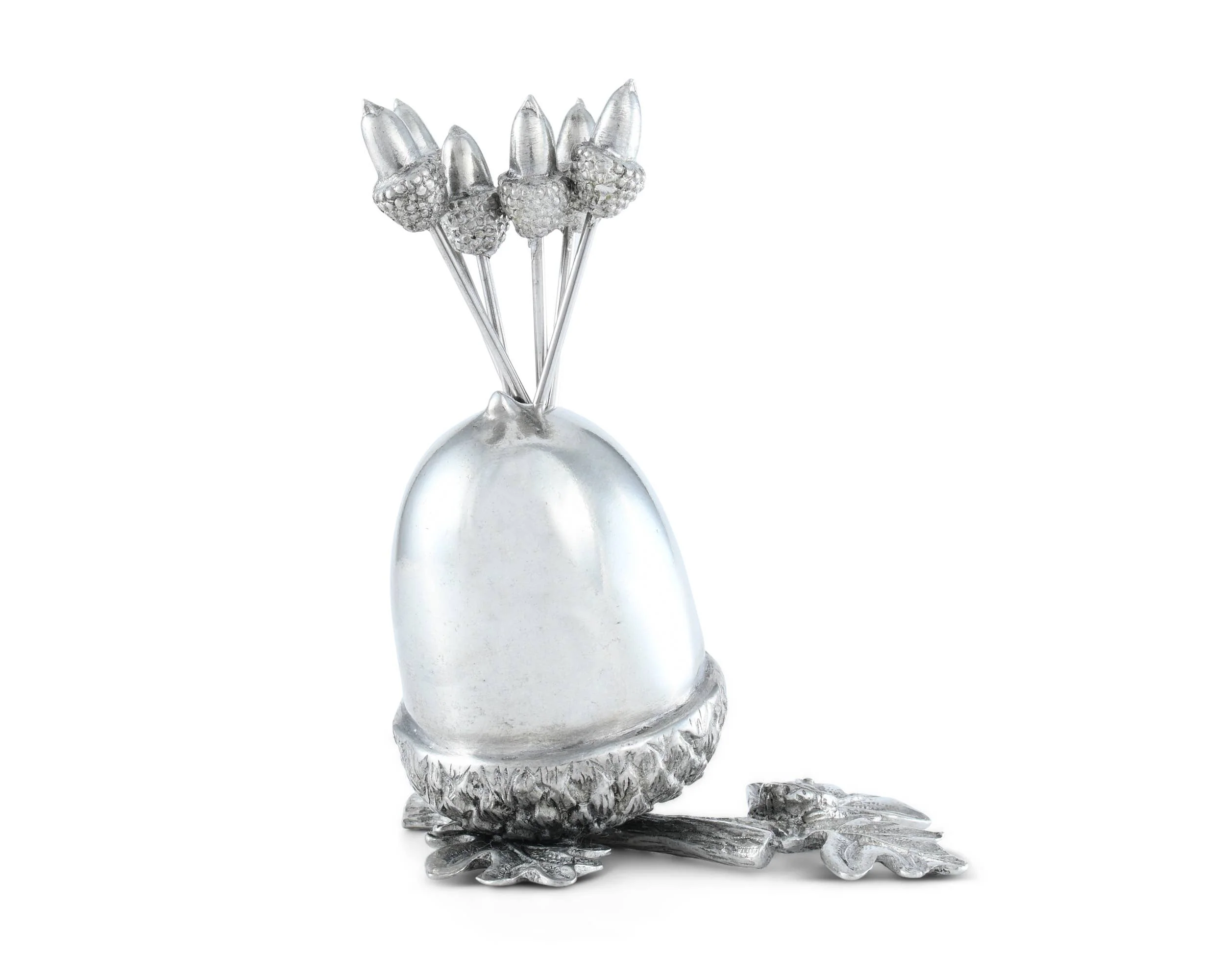 Pewter Acorn Cheese Pick Set - Image 3