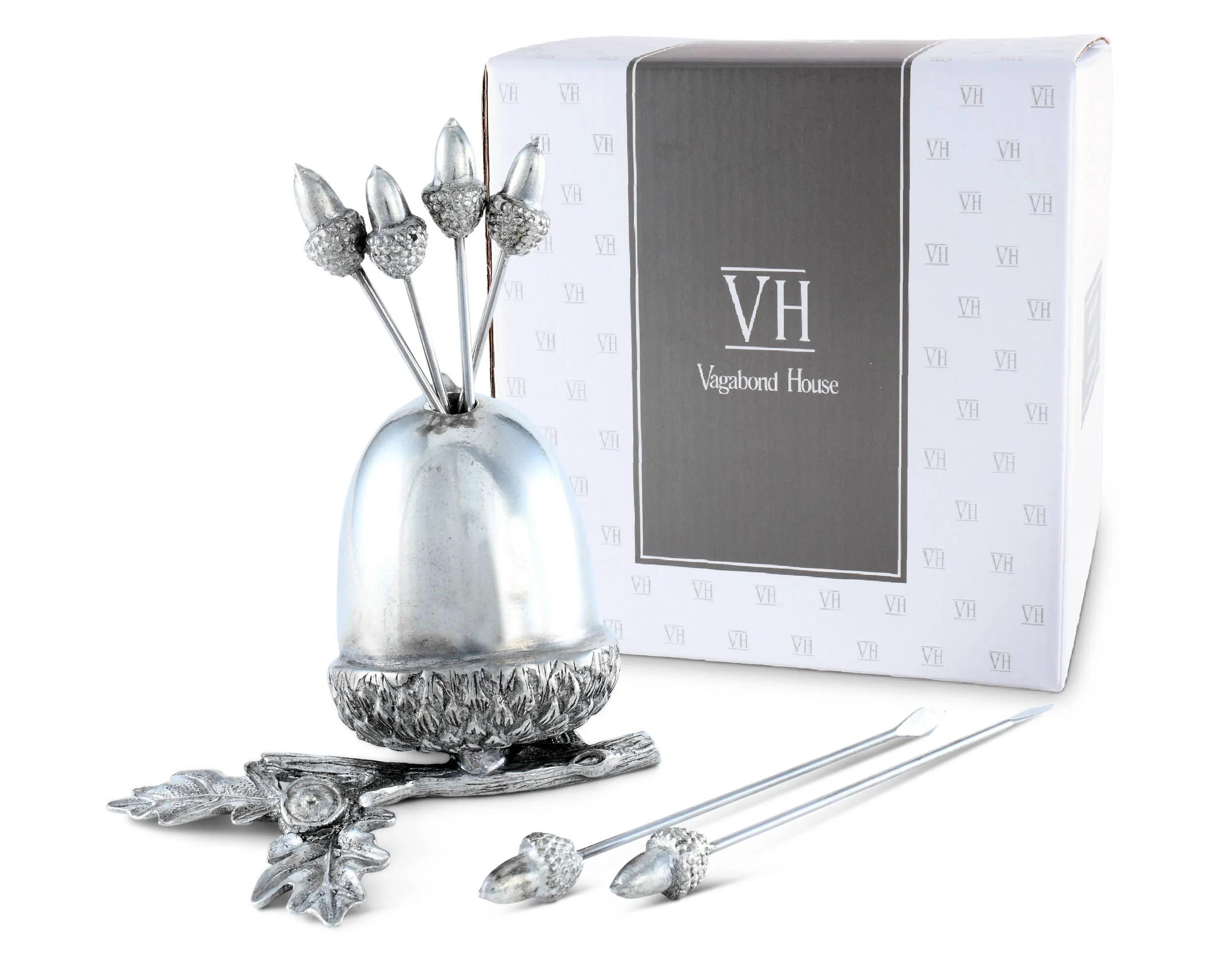 Pewter Acorn Cheese Pick Set - Image 7