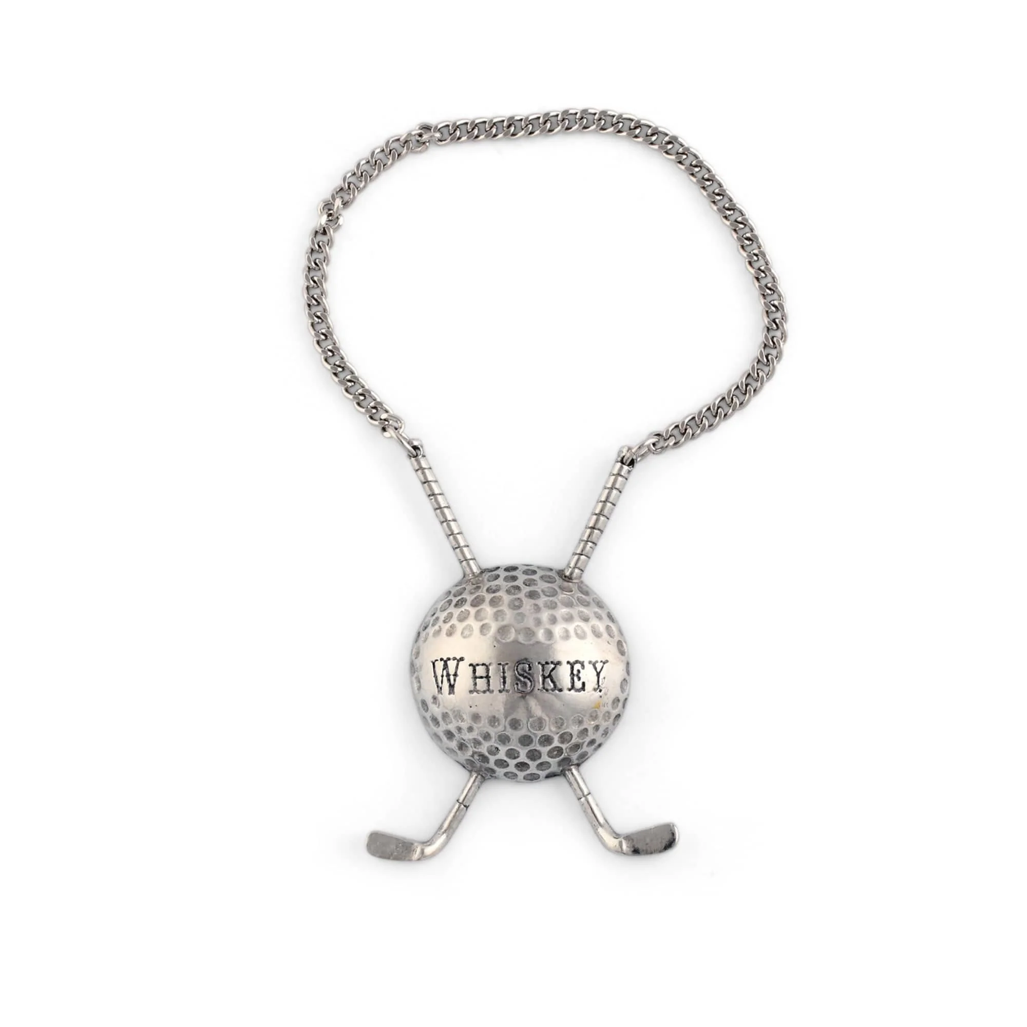 Vagabond House - Pewter Golf Ball Decanter Tags