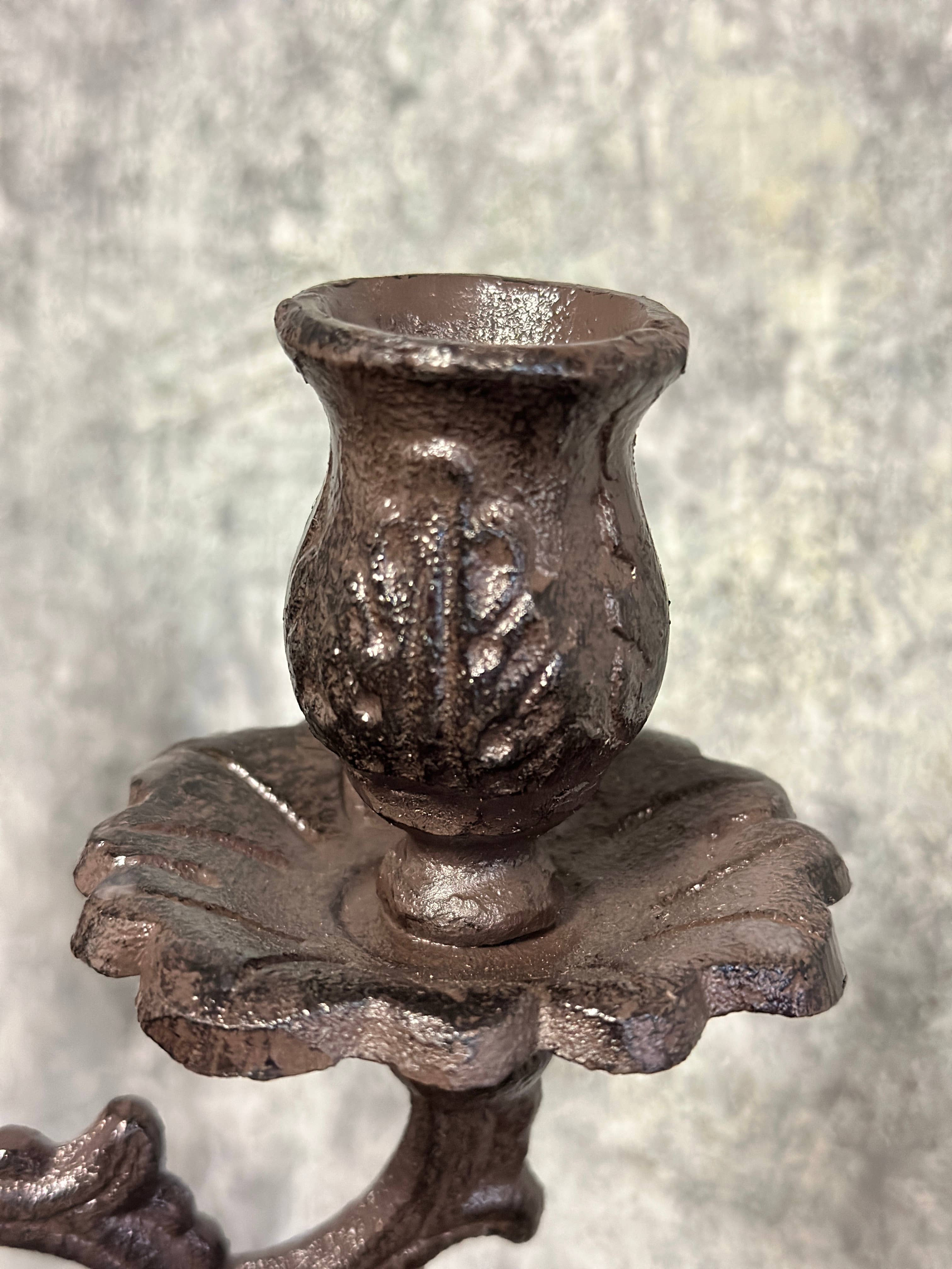 Vagabond Vintage - Heavy Duty Cast Iron Candelabra - Image 4