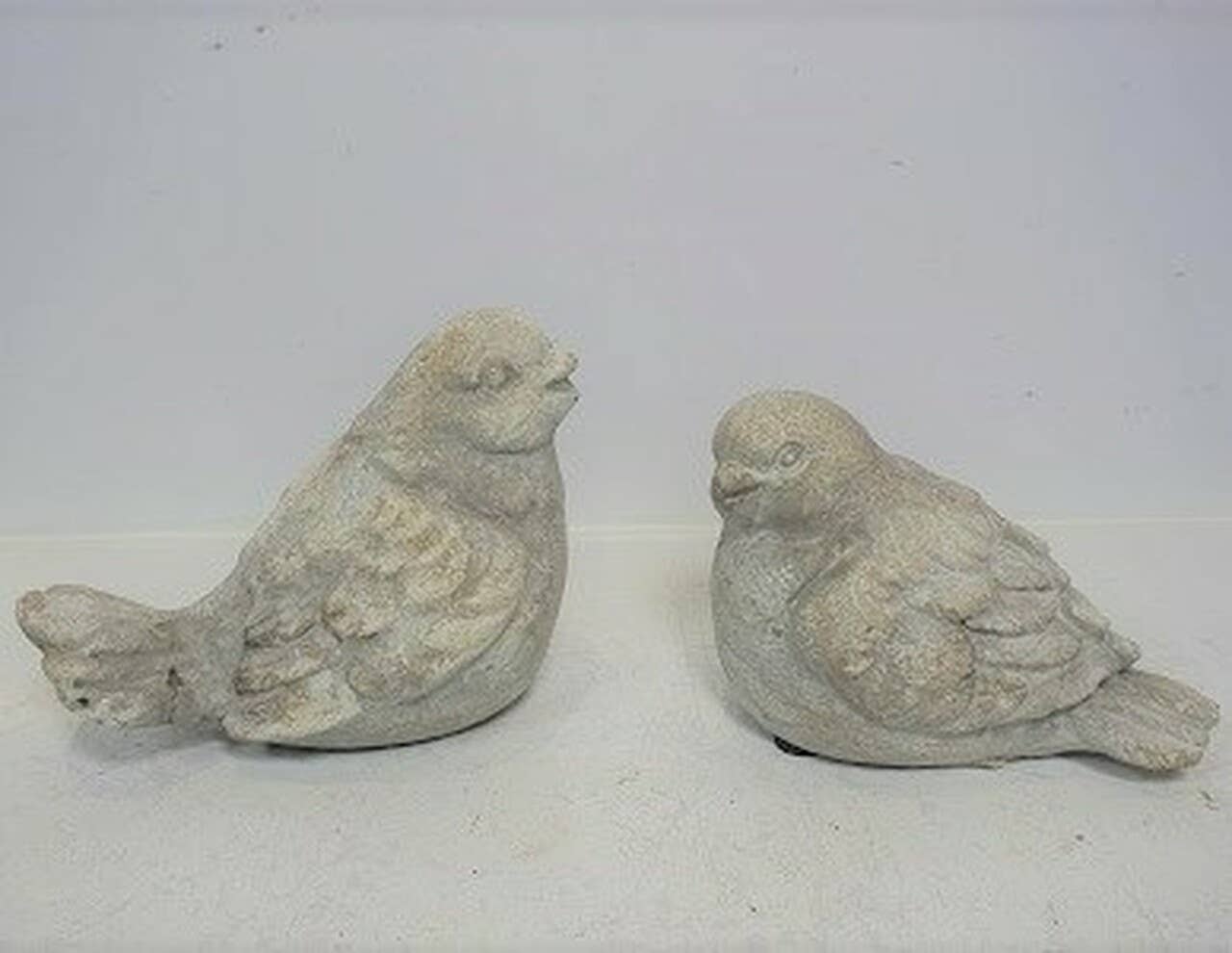 Sitting Cement Bird Statue 1 - Image 2