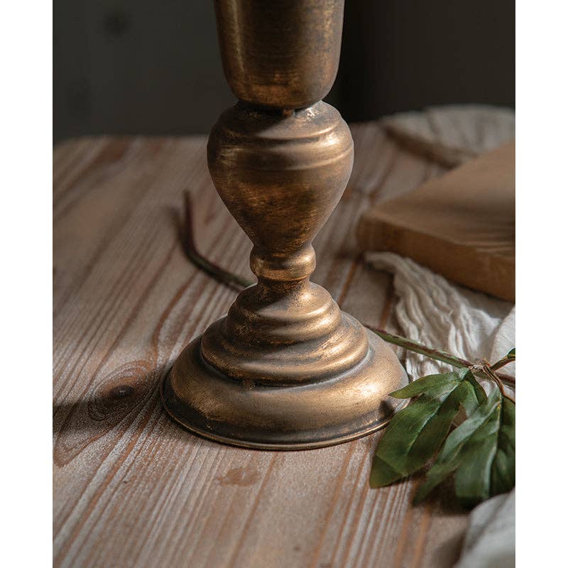Vagabond Vintage - Tall Gold Trumpet Vase - Image 5
