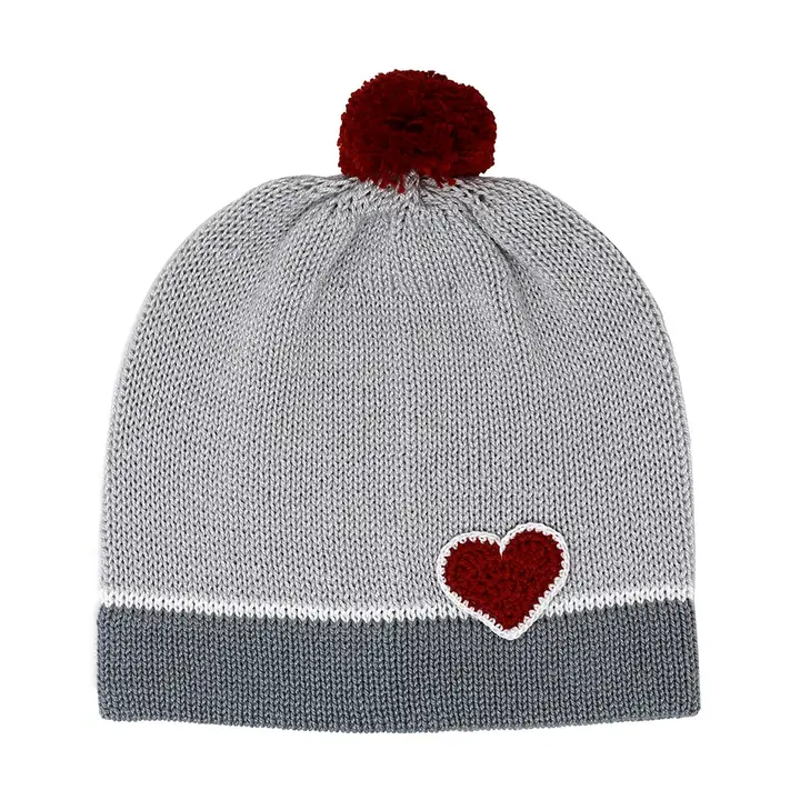 Valentine Heart Baby Hat - Red