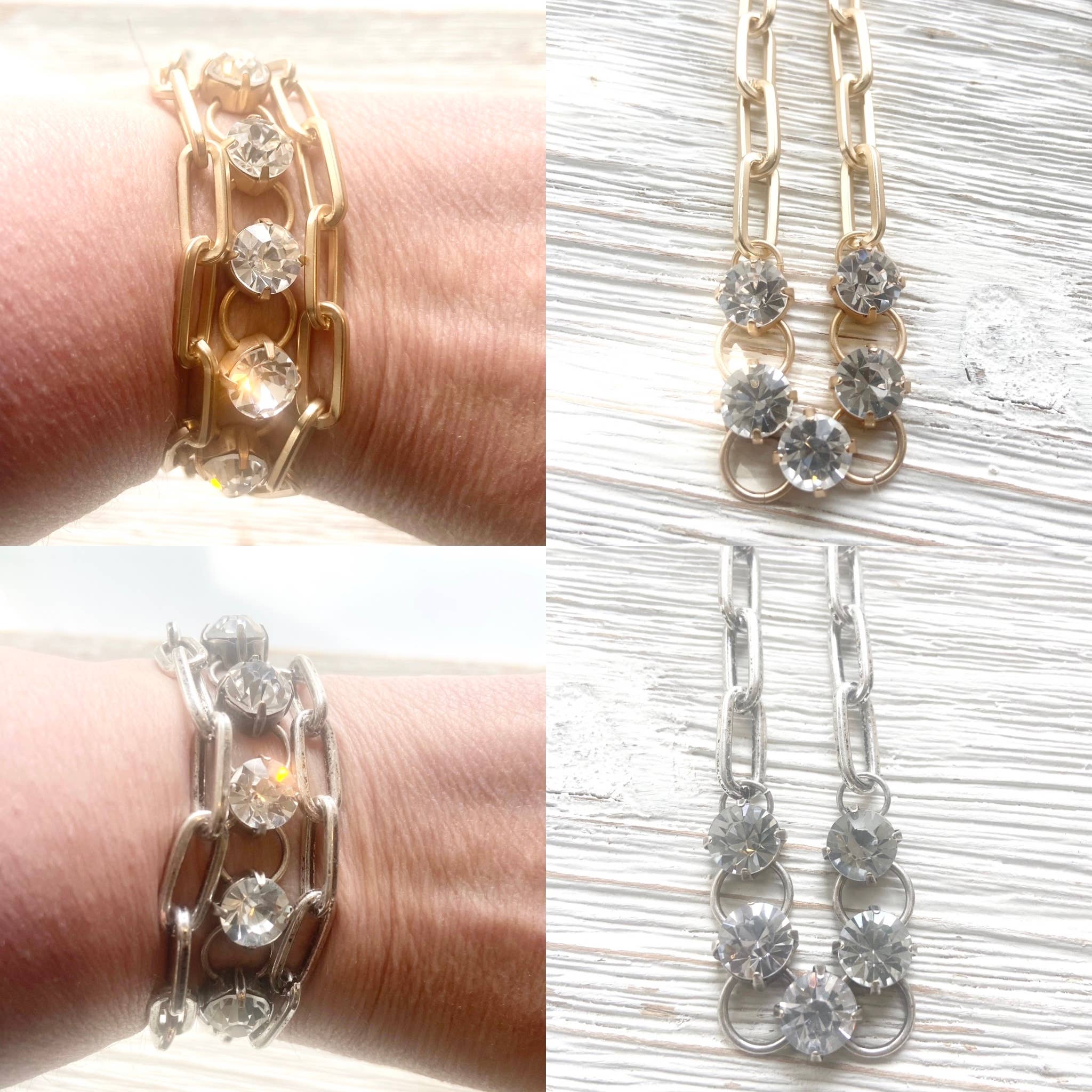 2 in 1 wrap crystal wrap necklace bracelet boutique jewelry - Image 5