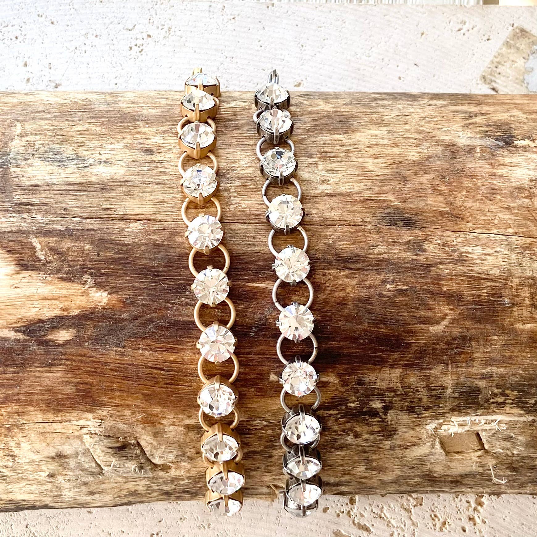 Chunky crystal bracelet boutique luxe jewelry salon bridal - Image 3