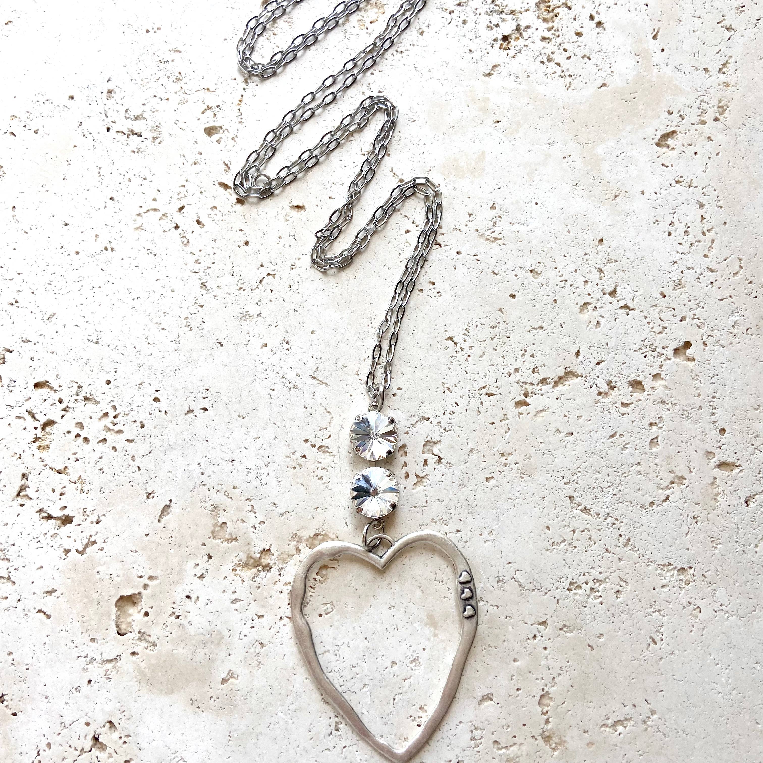 Heart Swarovski necklace - Image 4