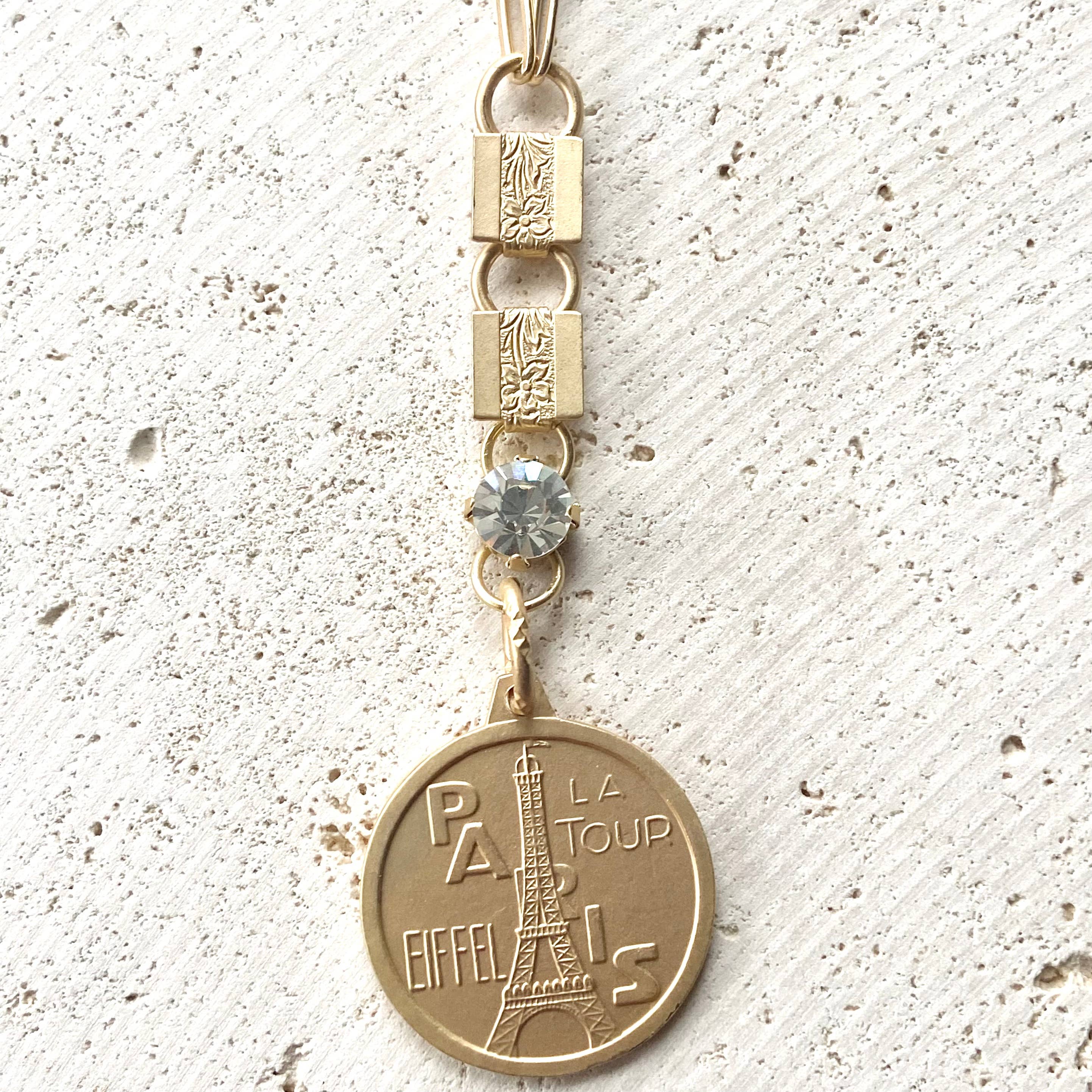Paris France Eiffel Tower necklace - Image 3