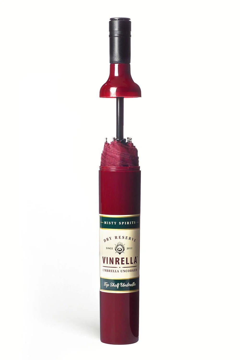 Burgundy Wine Bottle Umbrella - Image 3