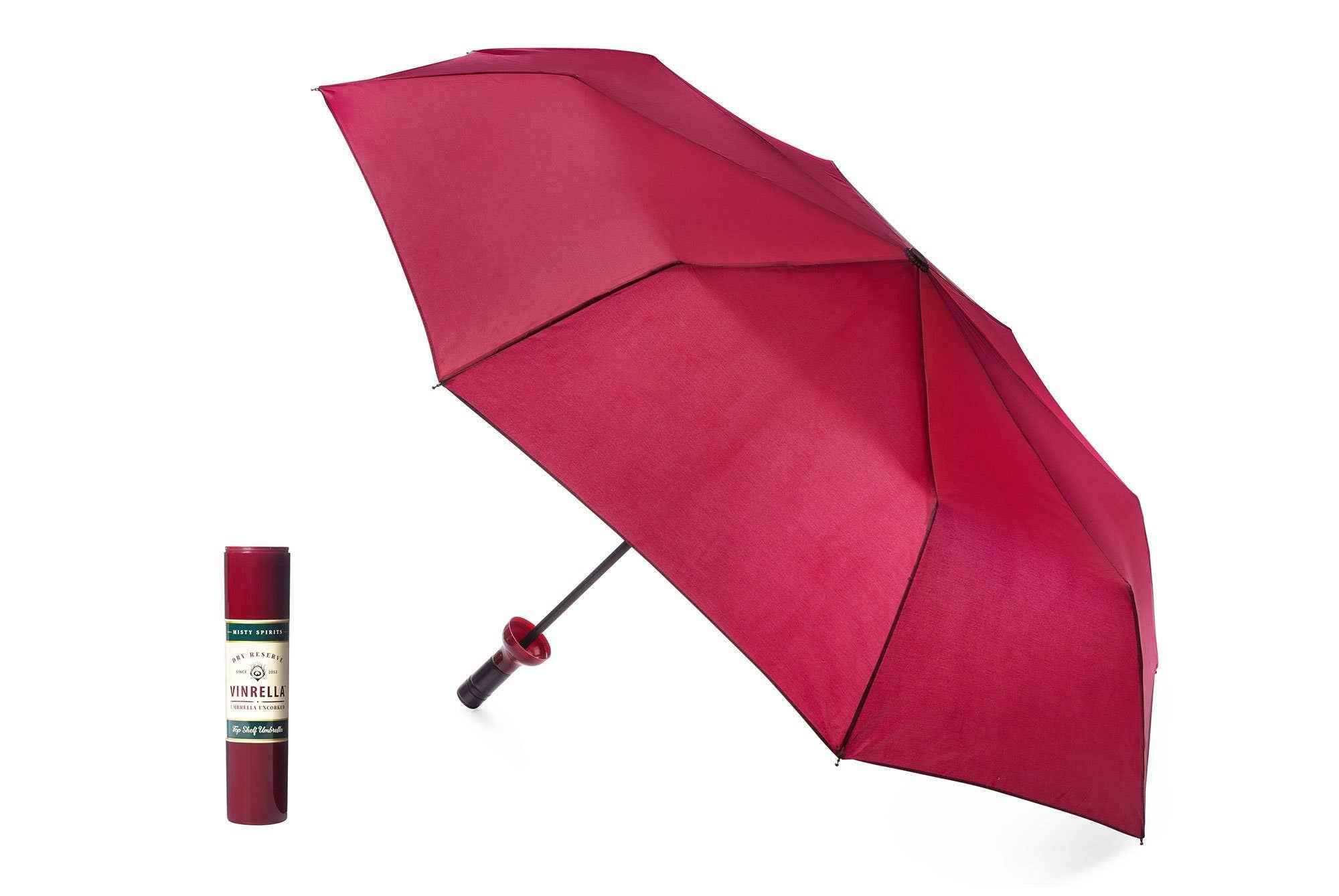 Burgundy Wine Bottle Umbrella - Image 4