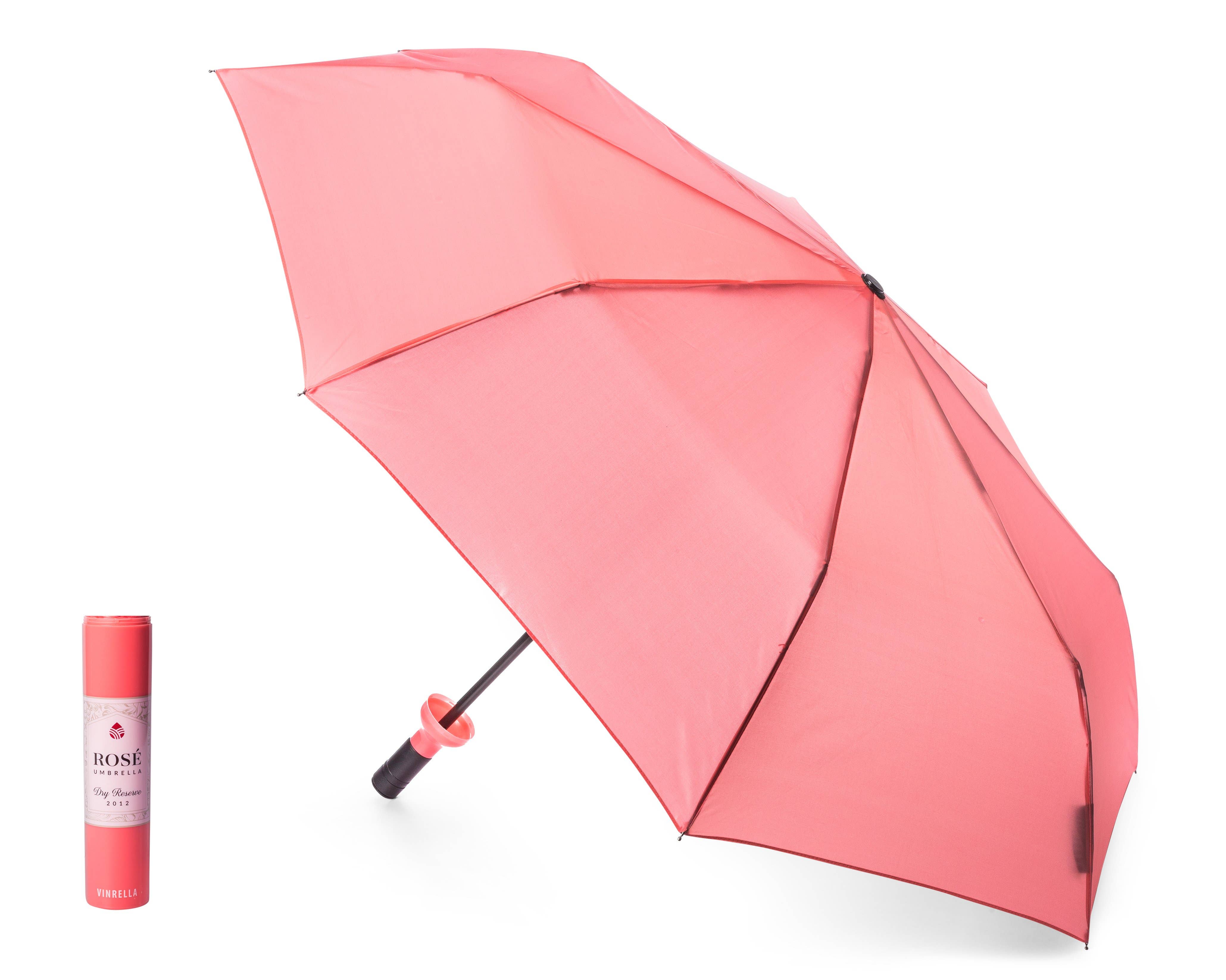 Rosé Wine Bottle Umbrella - Image 4