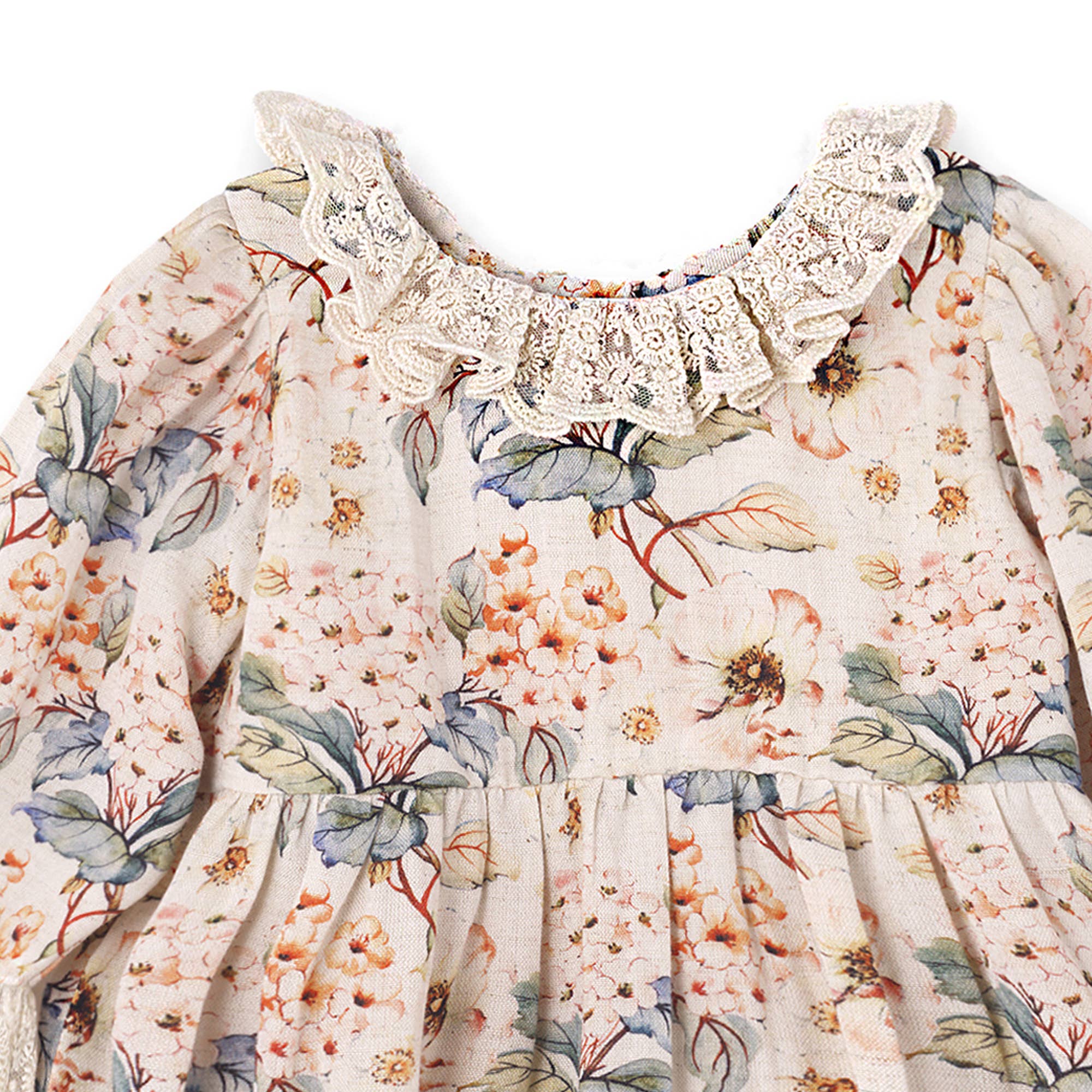 Vintage Floral Baby Girl Bodysuit – 0-3M - Image 3