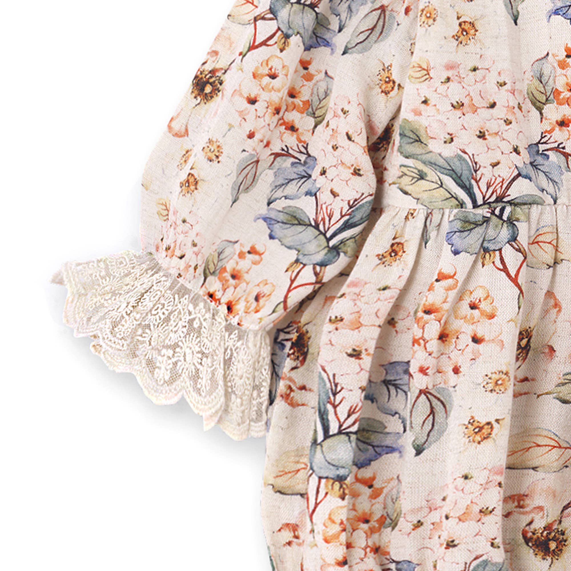 Vintage Floral Baby Girl Bodysuit – 0-3M - Image 4