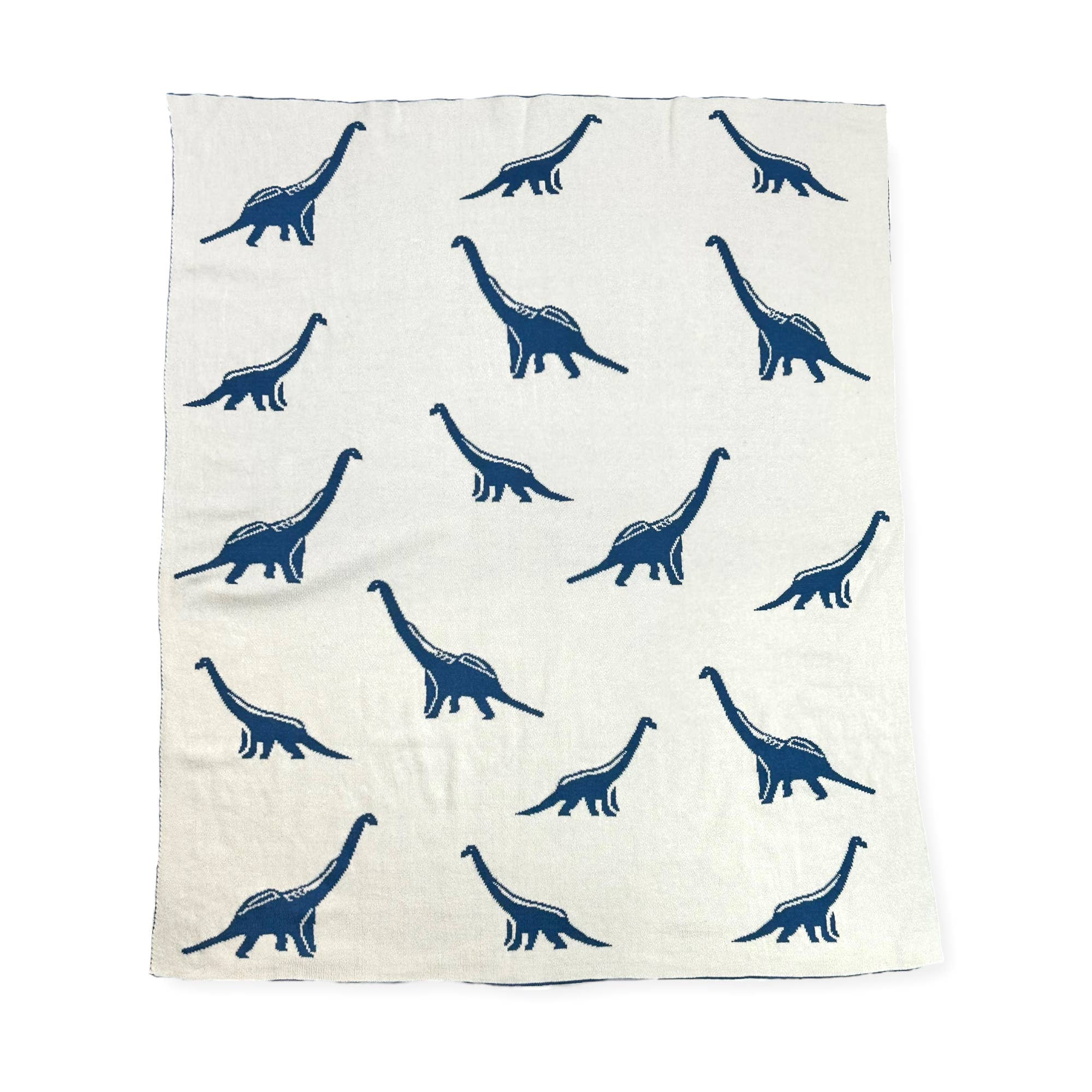Dinosaur-REVERSIBLE Jacquard Knit Baby Blanket (Organic) - Image 5