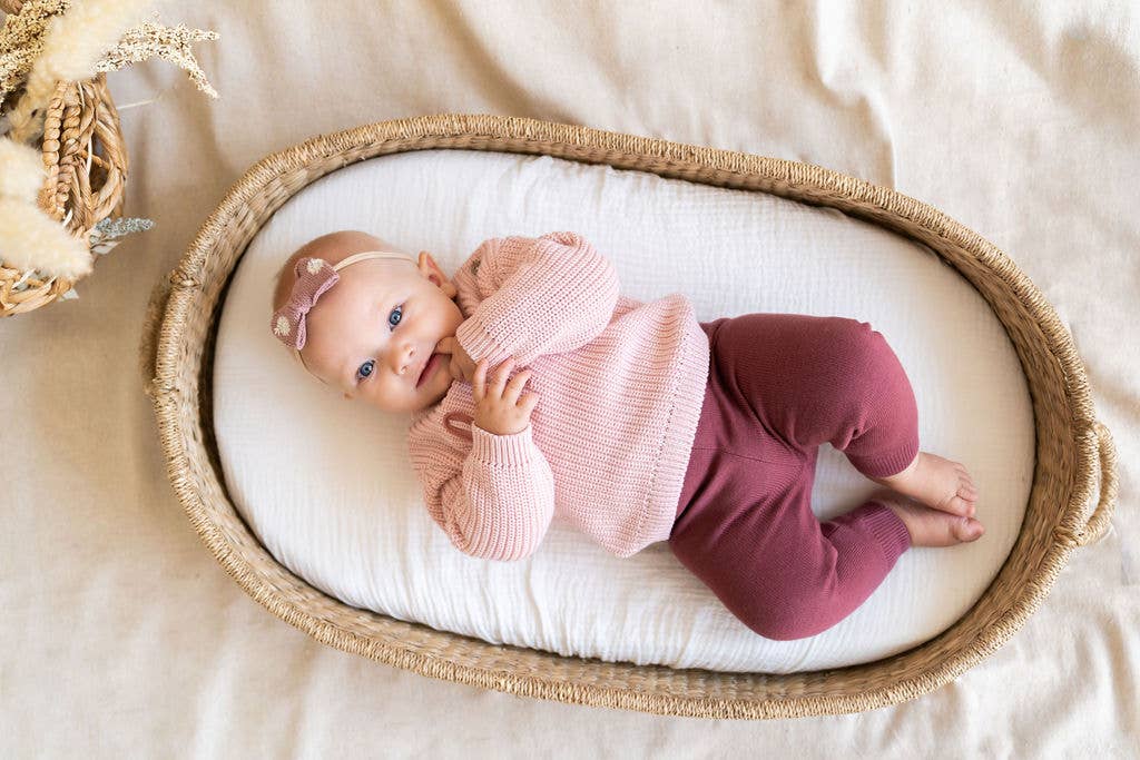 Love  Embroidered Chunky Knit Baby Sweater (Organic) - Image 10