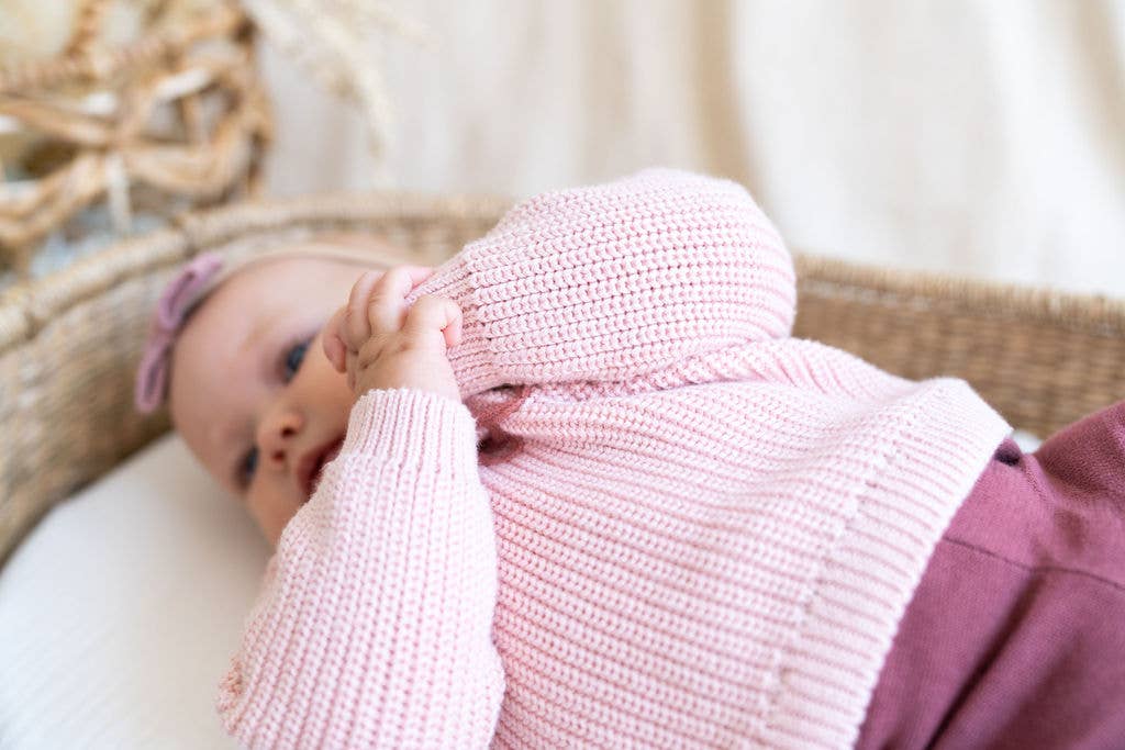 Love  Embroidered Chunky Knit Baby Sweater (Organic) - Image 13