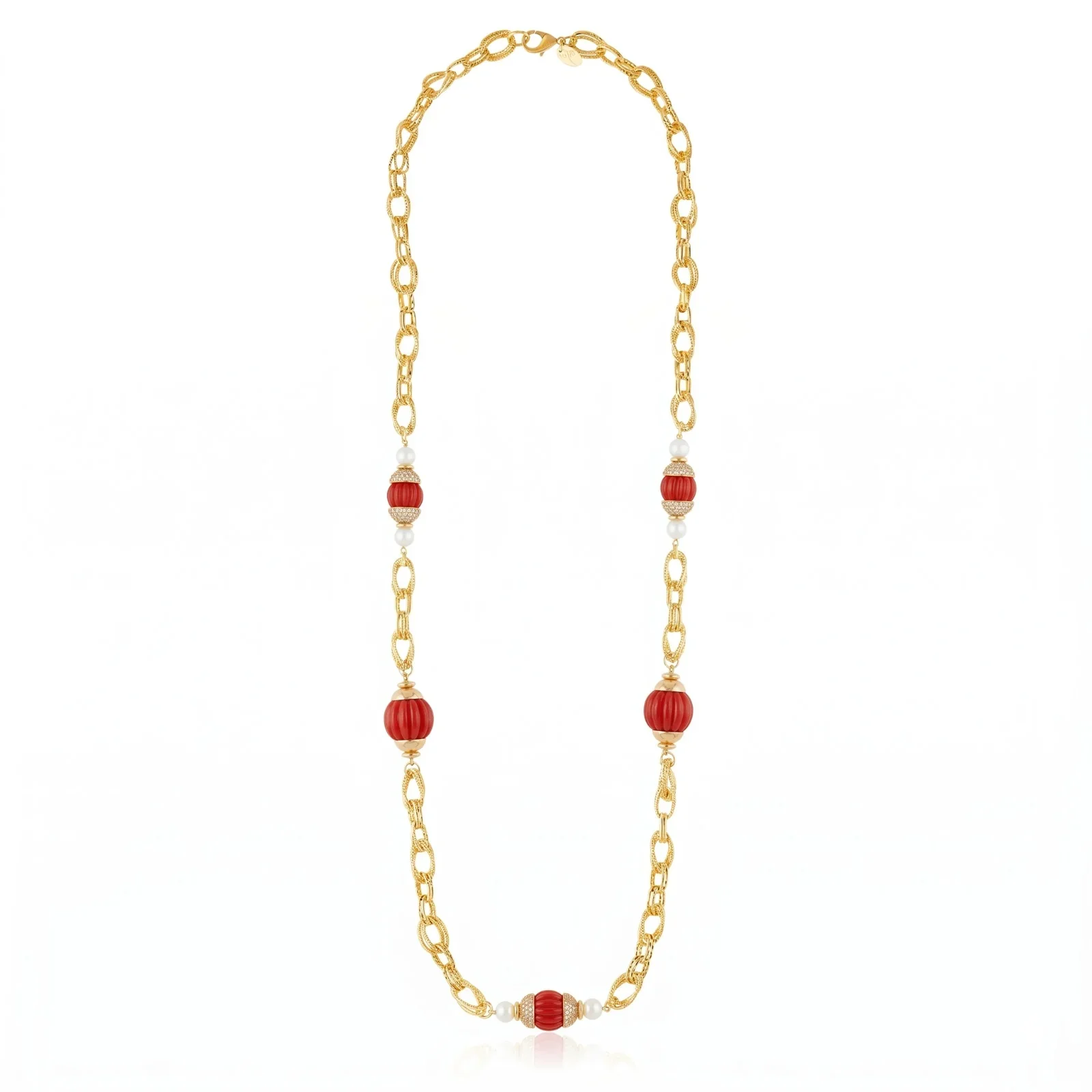 Volpi Chain Necklace Red