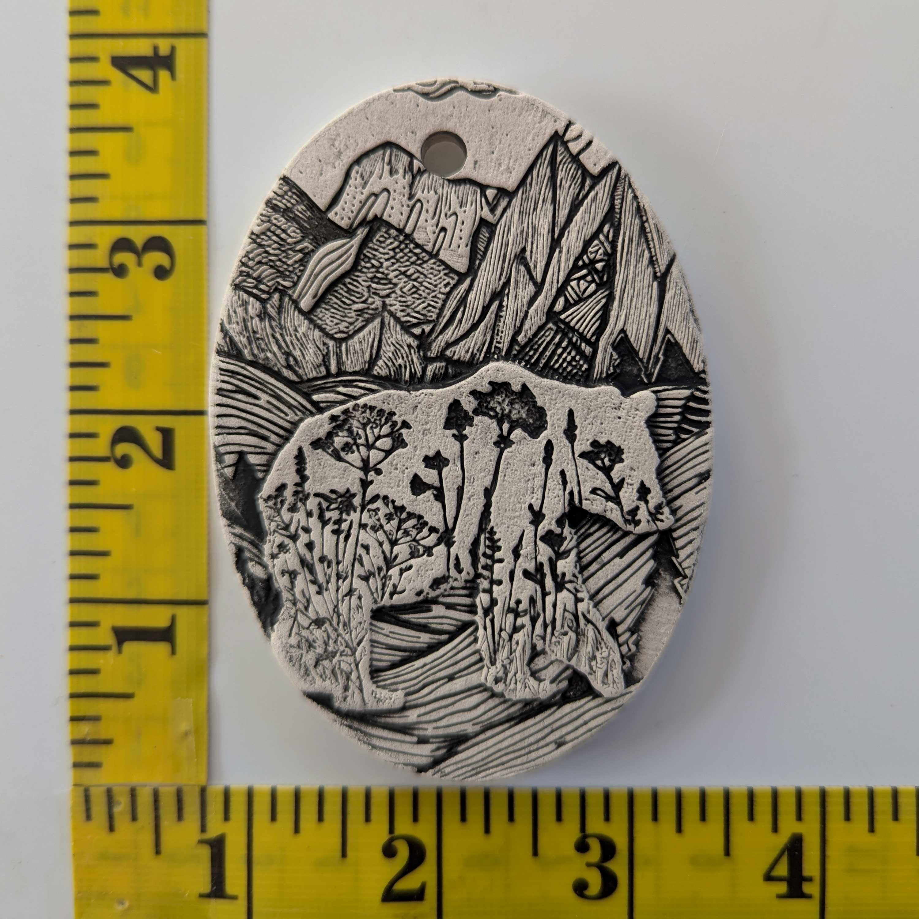 Pottery Ornament - Mountain Bear - Image 2