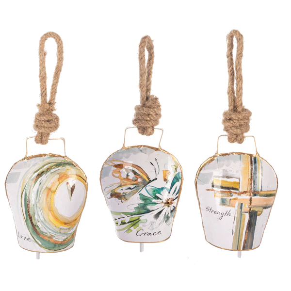 Watercolor Message Wafer Bells