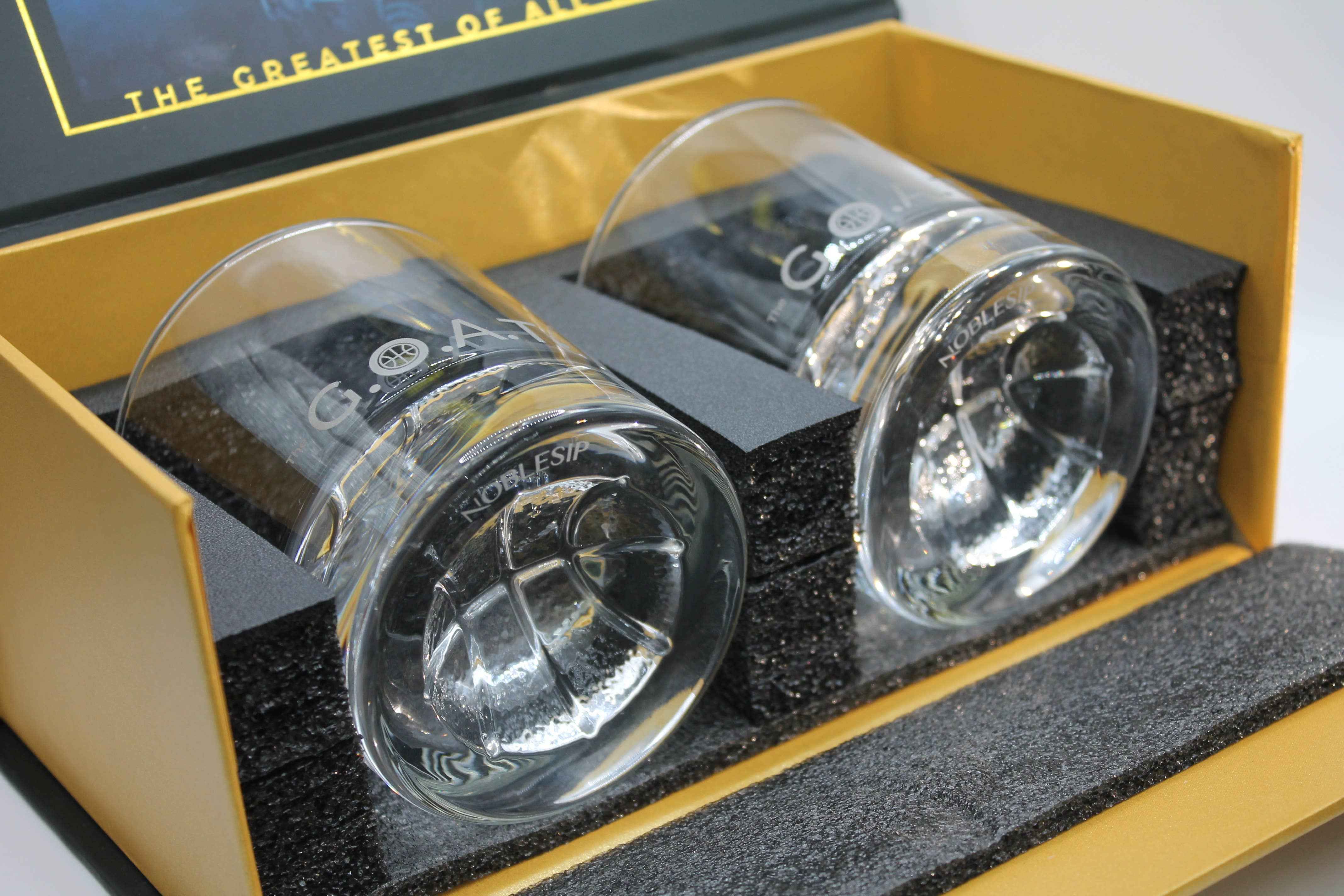 Whiskey BASKETBALL Glasses, Set of 2