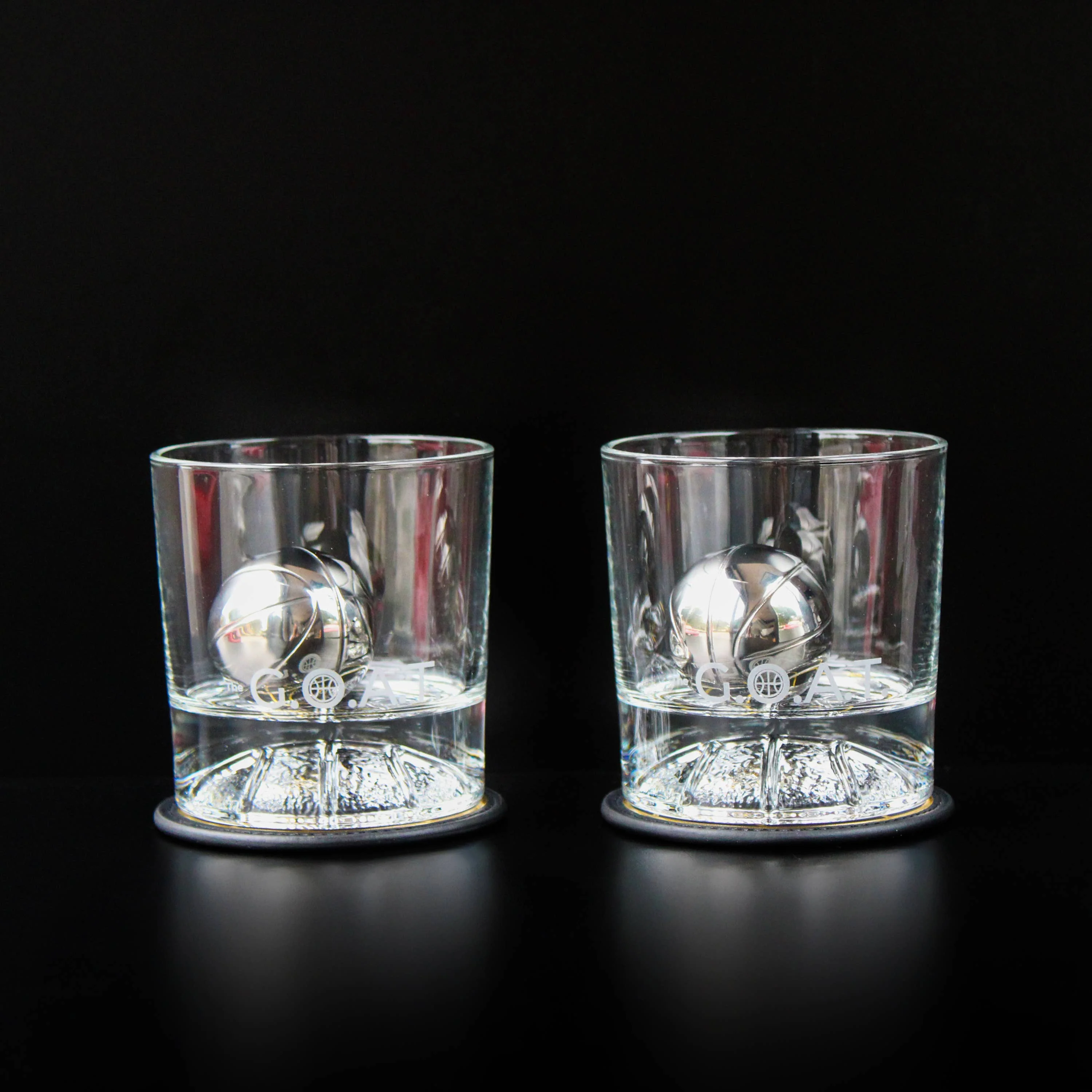 Whiskey BASKETBALL Glasses, Set of 2 - Image 4