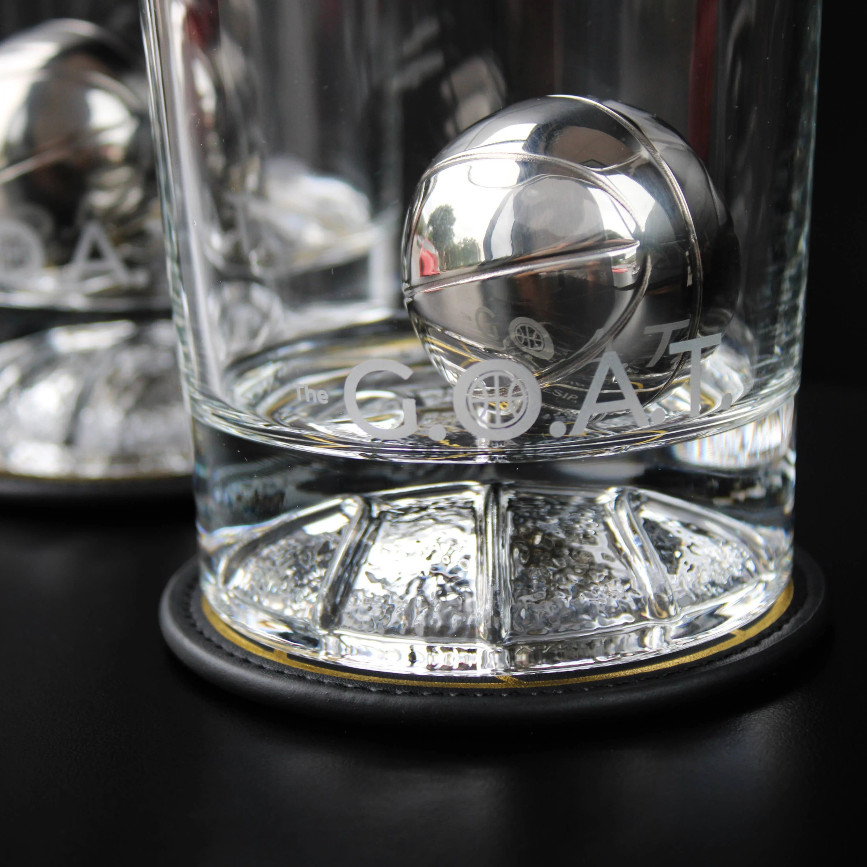 Whiskey BASKETBALL Glasses, Set of 2 - Image 5