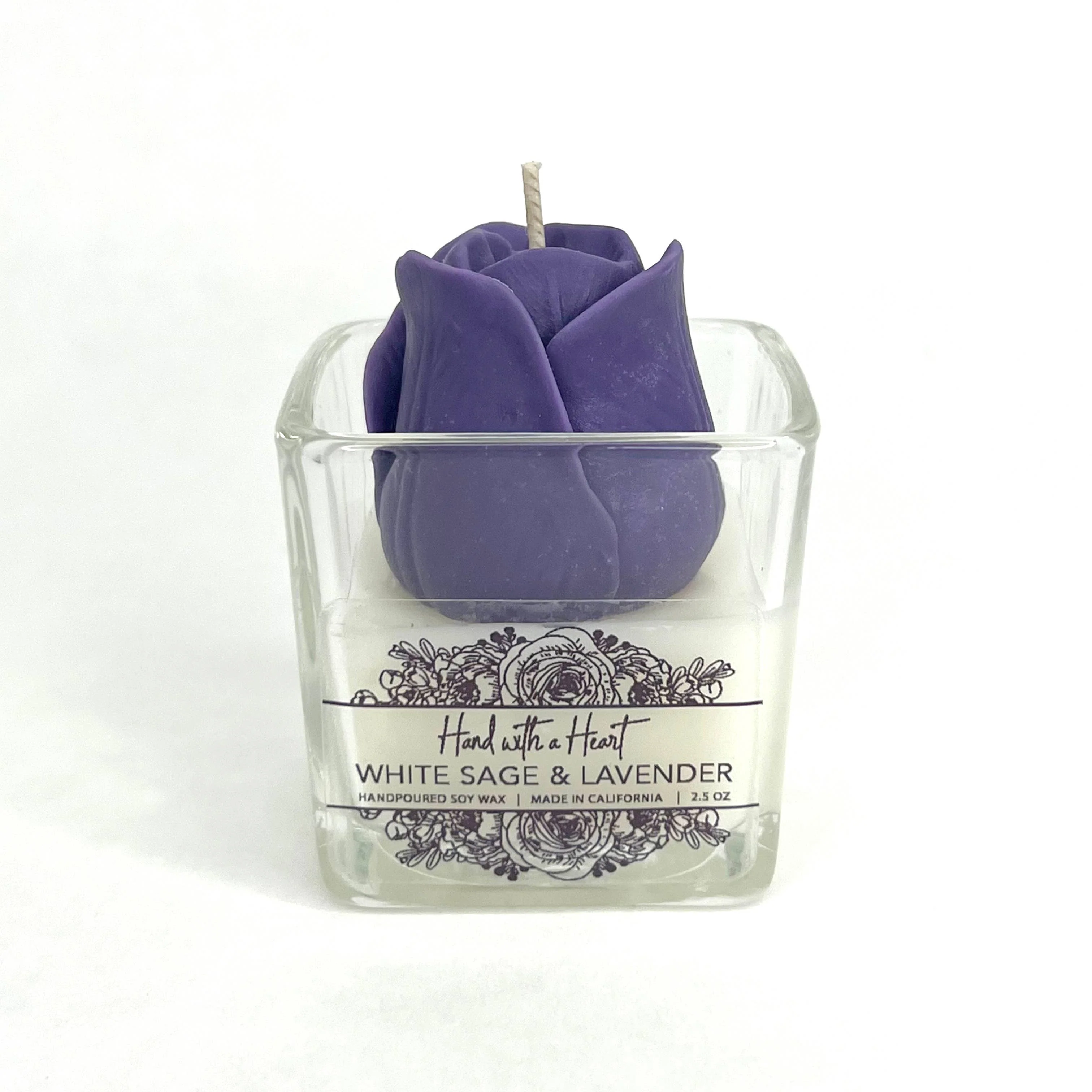 White Sage & Lavender Soy Wax Candle - Image 8