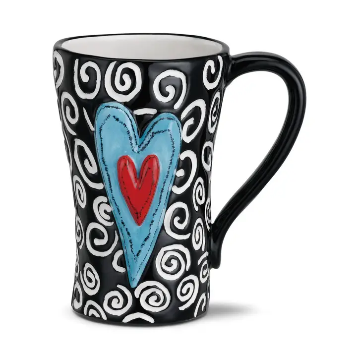 White Swirl Mug