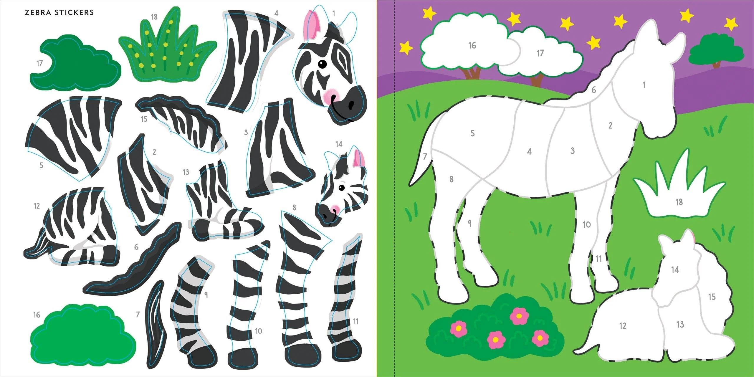 Wild Animals First Color by Sticker Book - Image 7