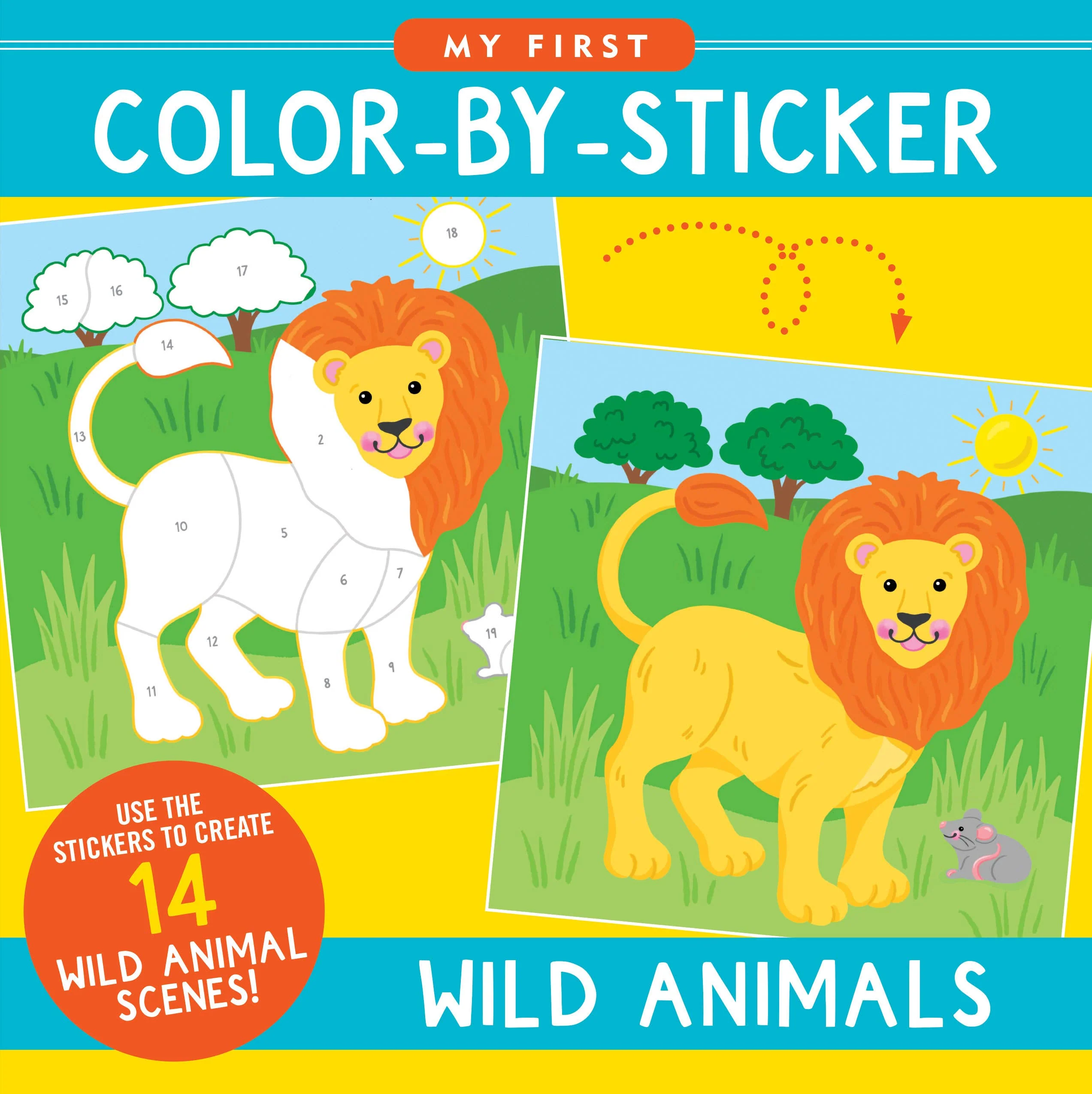 Wild Animals First Color by Sticker Book - Image 8