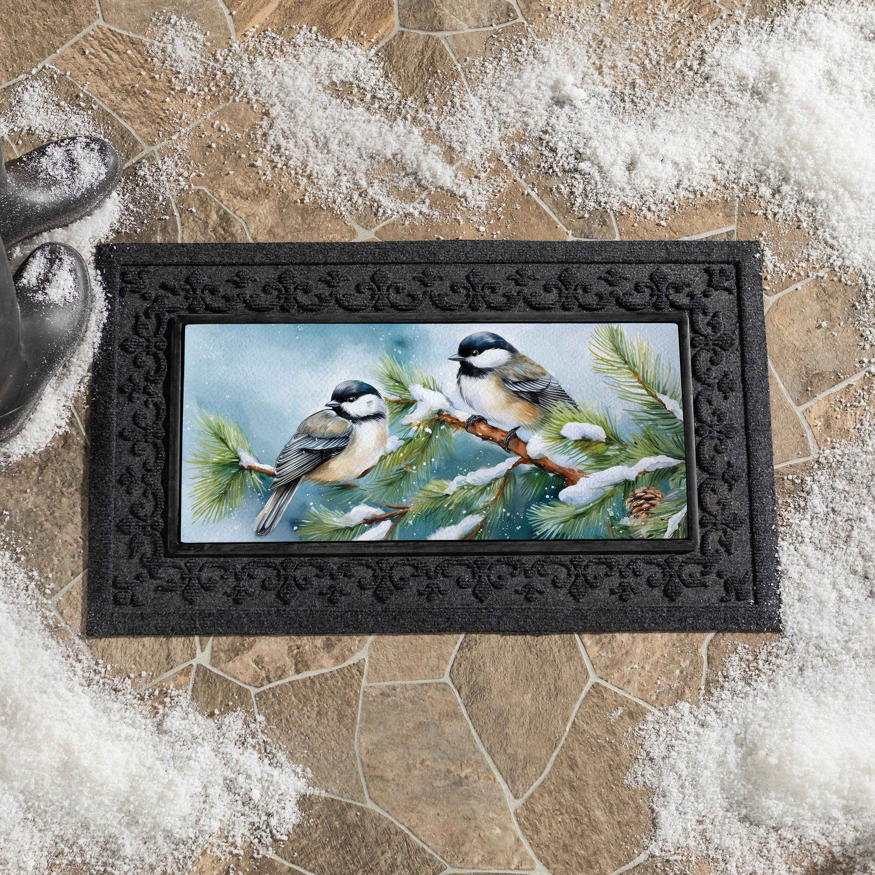 Winter Chickadee Friends Sassafras Switch Mat - Image 2