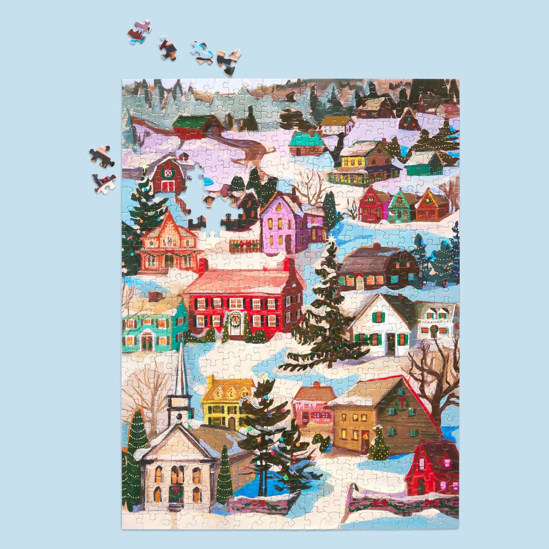 Winter Village 500 Piece Christmas Puzzle - Image 2