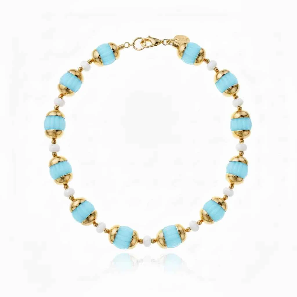 Zina Necklace Turquoise - Image 2