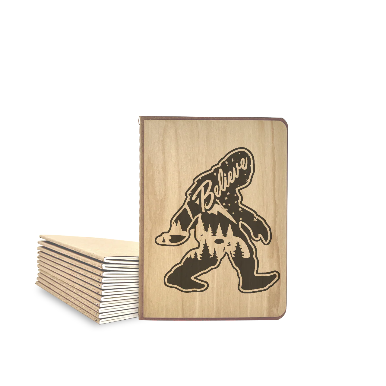 Big Foot- Wood Cover Journal - Image 2