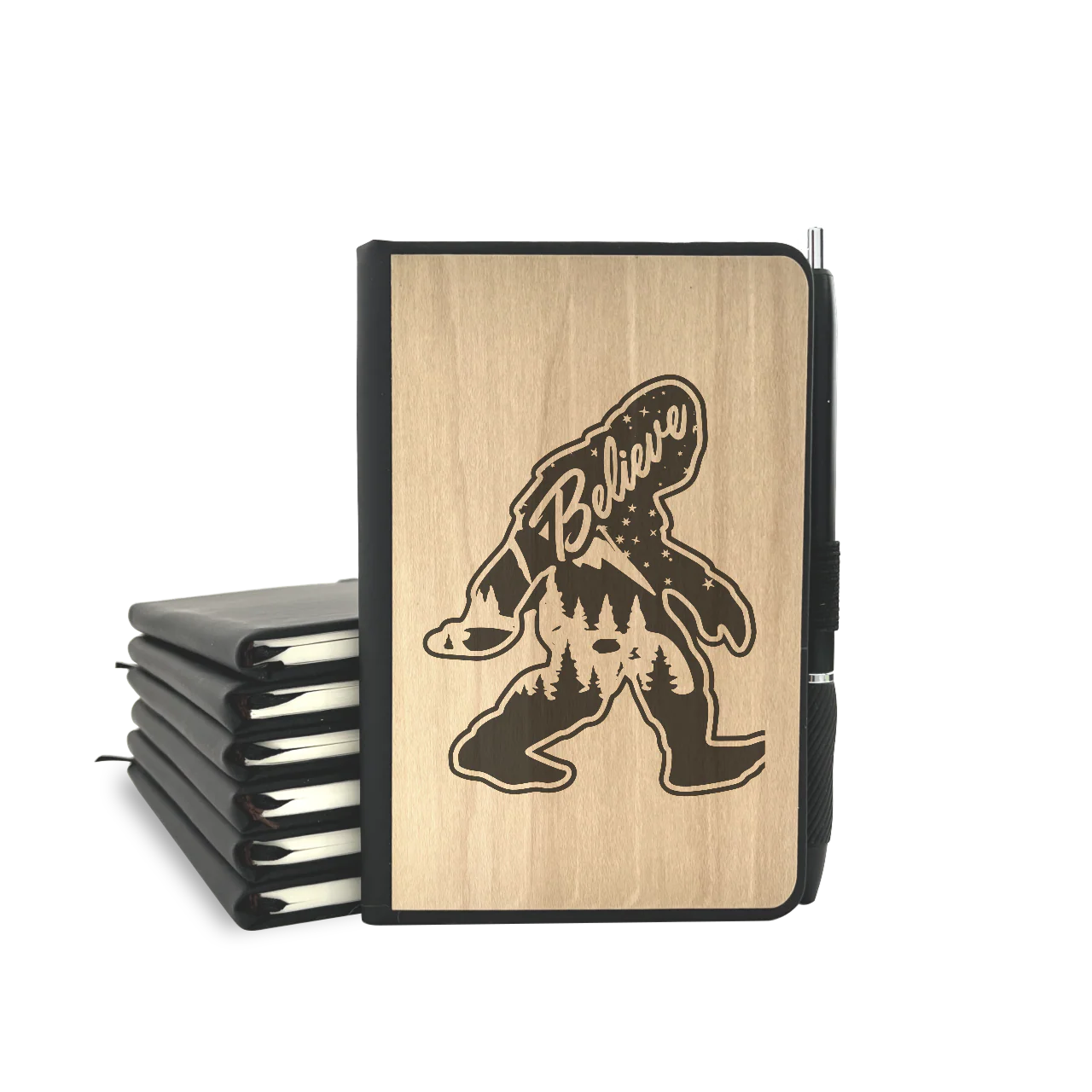 Big Foot- Wood Cover Journal - Image 3