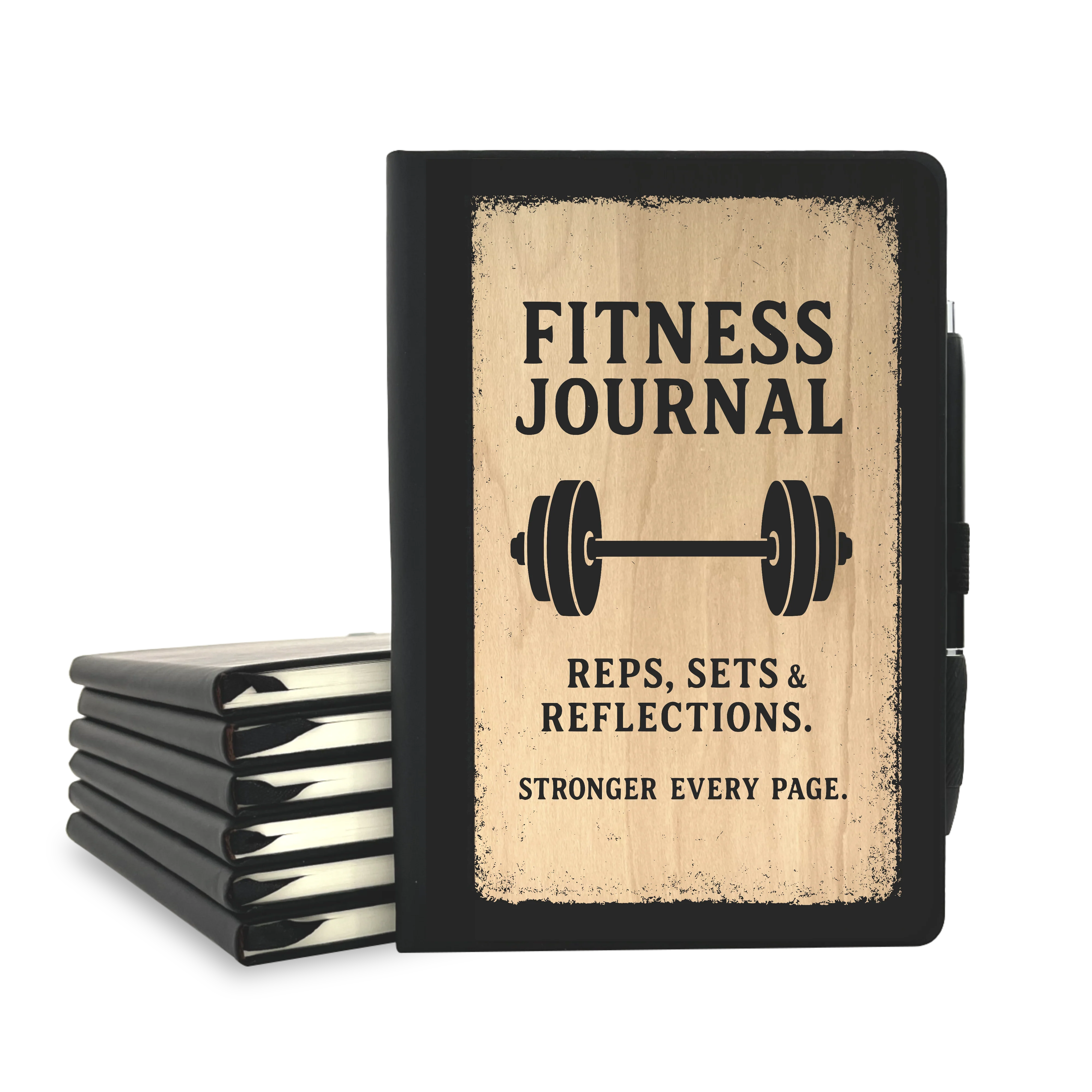 Fitness Journal - Wood Cover