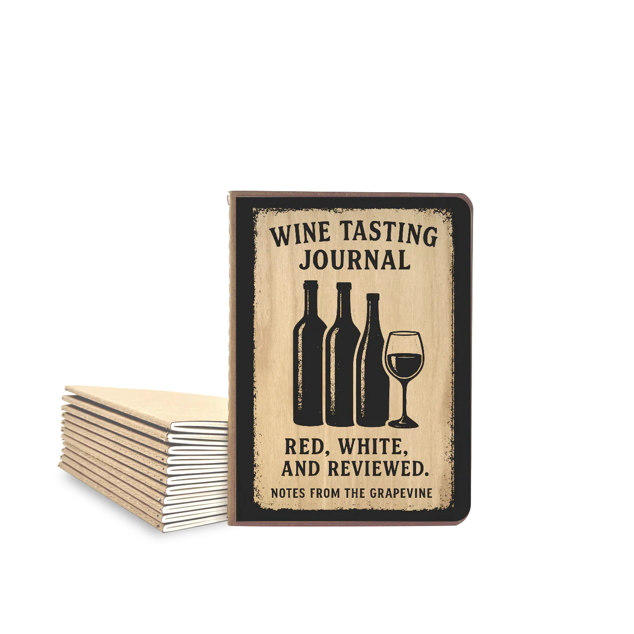 Wine Tasting Journal - Wood Cover - Image 2